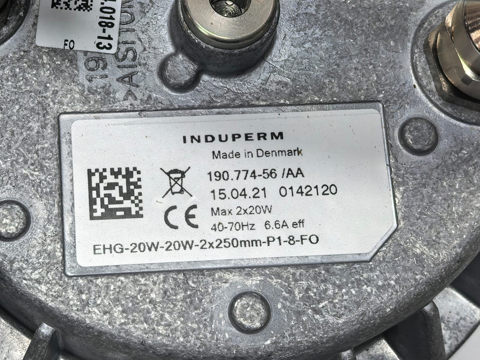 INDUPERM EHG-20W-20W-2X250MM-P1-8-FO INDUPERM EHG-20W-20W-2X250MM-P1-8-FO ELECTRICAL MODULE 3
