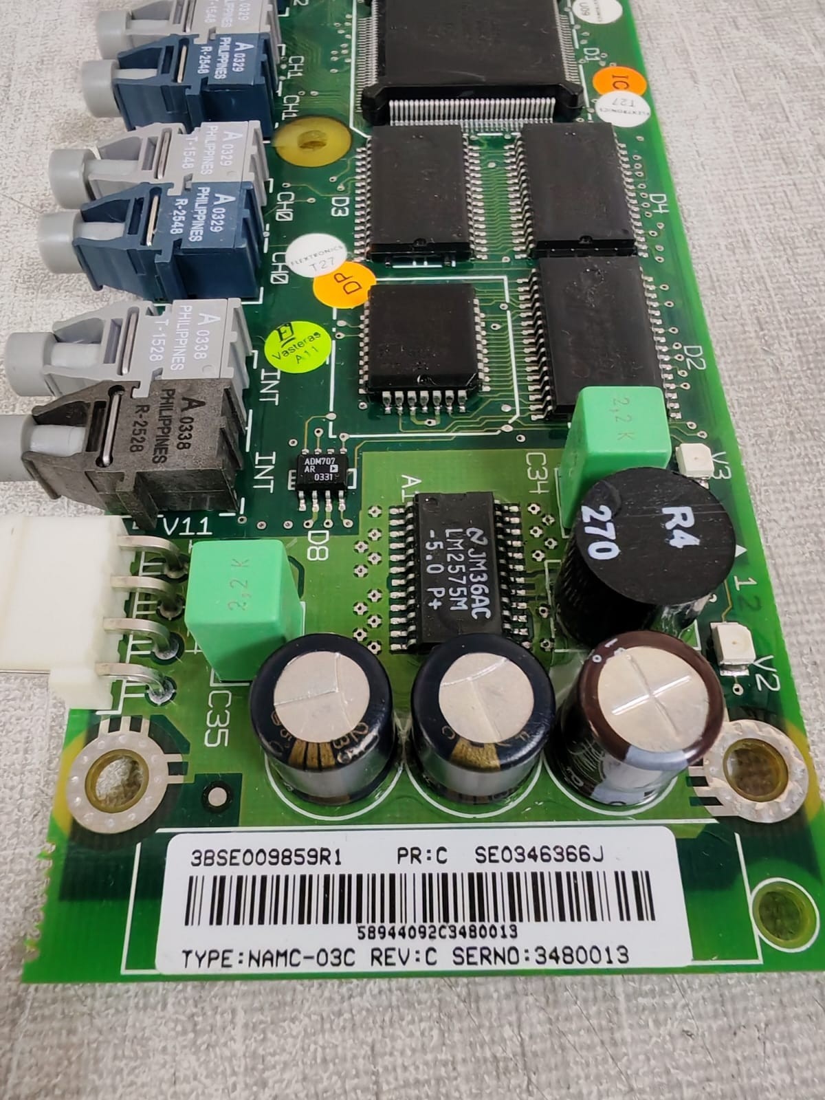 ABB NAMC-03C ABB NAMC-03C REV.C / 3BSC980004R285 / 3BSE009859R1 CONTROL BOARD NO SOFTWARE 4