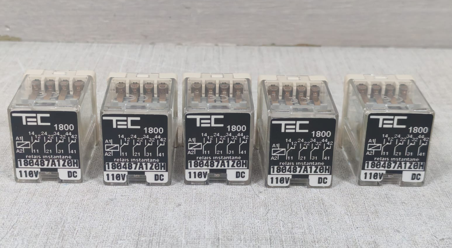 TEC TEC-1800 TEC 1800 180487A1Z0H RELAY 110V 8