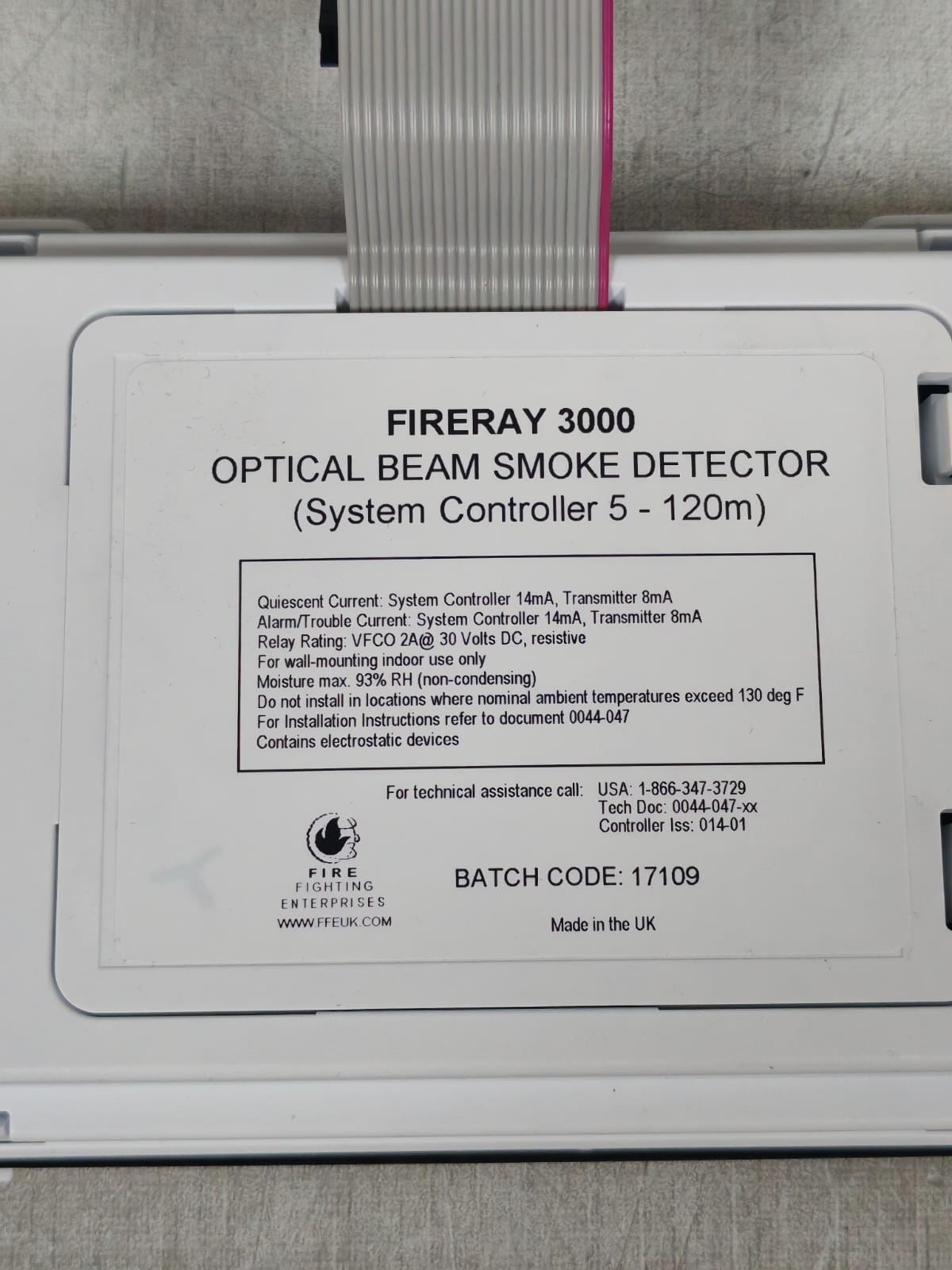 BEAM FIRERAY 3000 FIRERAY 3000 BEAM SMOKE DETECTOR 6