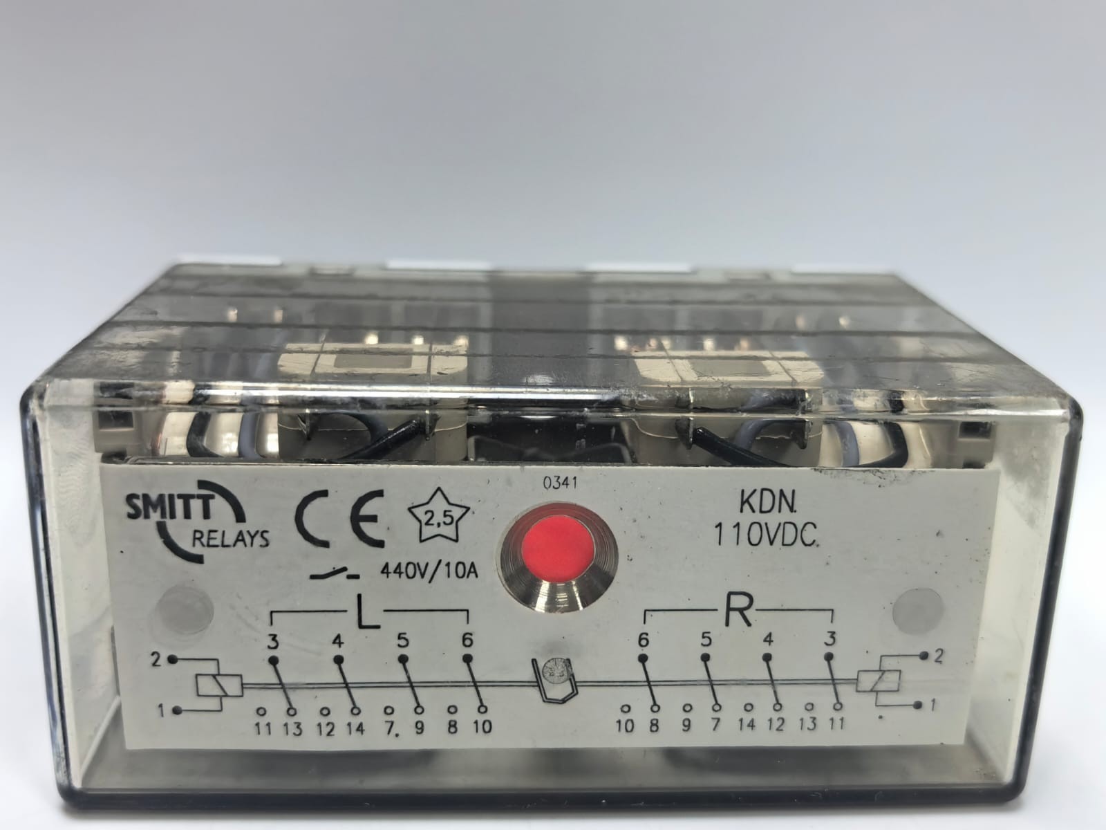 Mors Smitt 440V/10A SMITT RELAYS KDN 110VDC 440V/10A 2