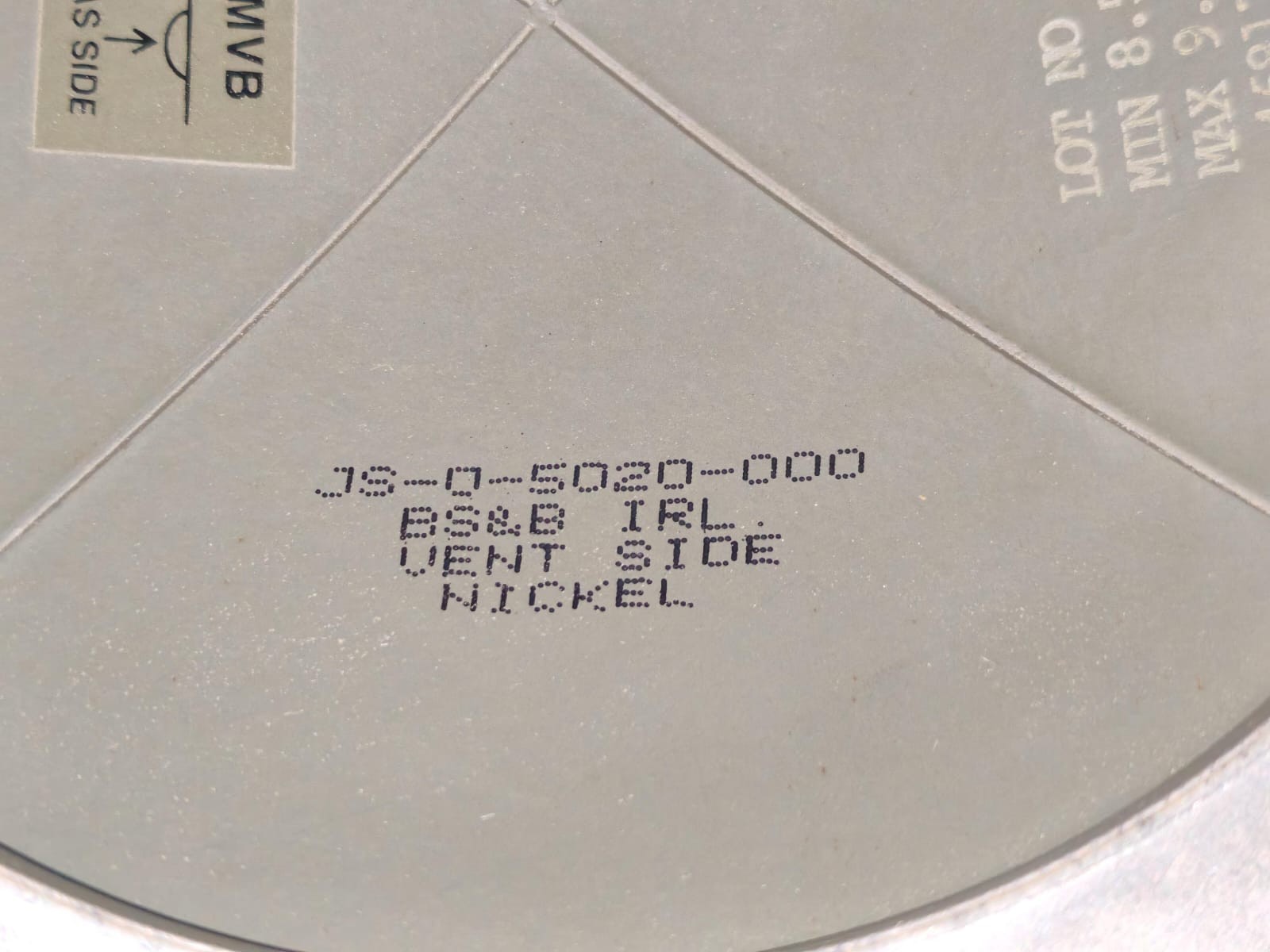 BS & B SAFETY SYSTEM A1670163A-1A BS & B SAFETY SYSTEM A1670163A-1A RUPTURE DISK DEVICES 4