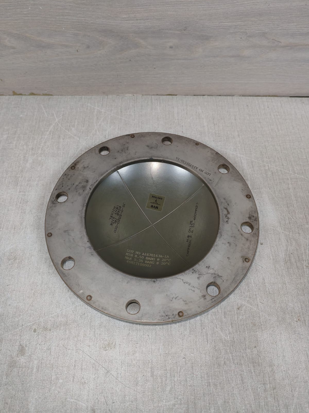 BS & B SAFETY SYSTEM A1670163A-1A BS & B SAFETY SYSTEM A1670163A-1A RUPTURE DISK DEVICES 9