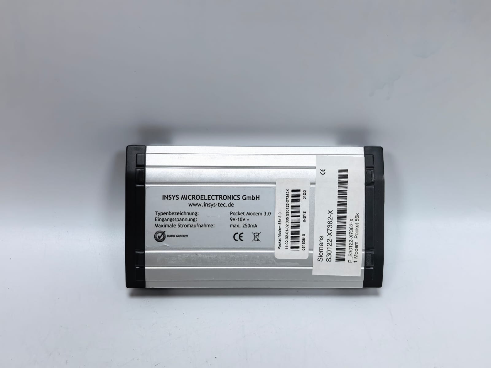 Siemens S30122-X7362-X SIEMENS / INSYS MICROELECTRONICS POCKET MODEM 56K 3.0 S30122-X7362-X 5