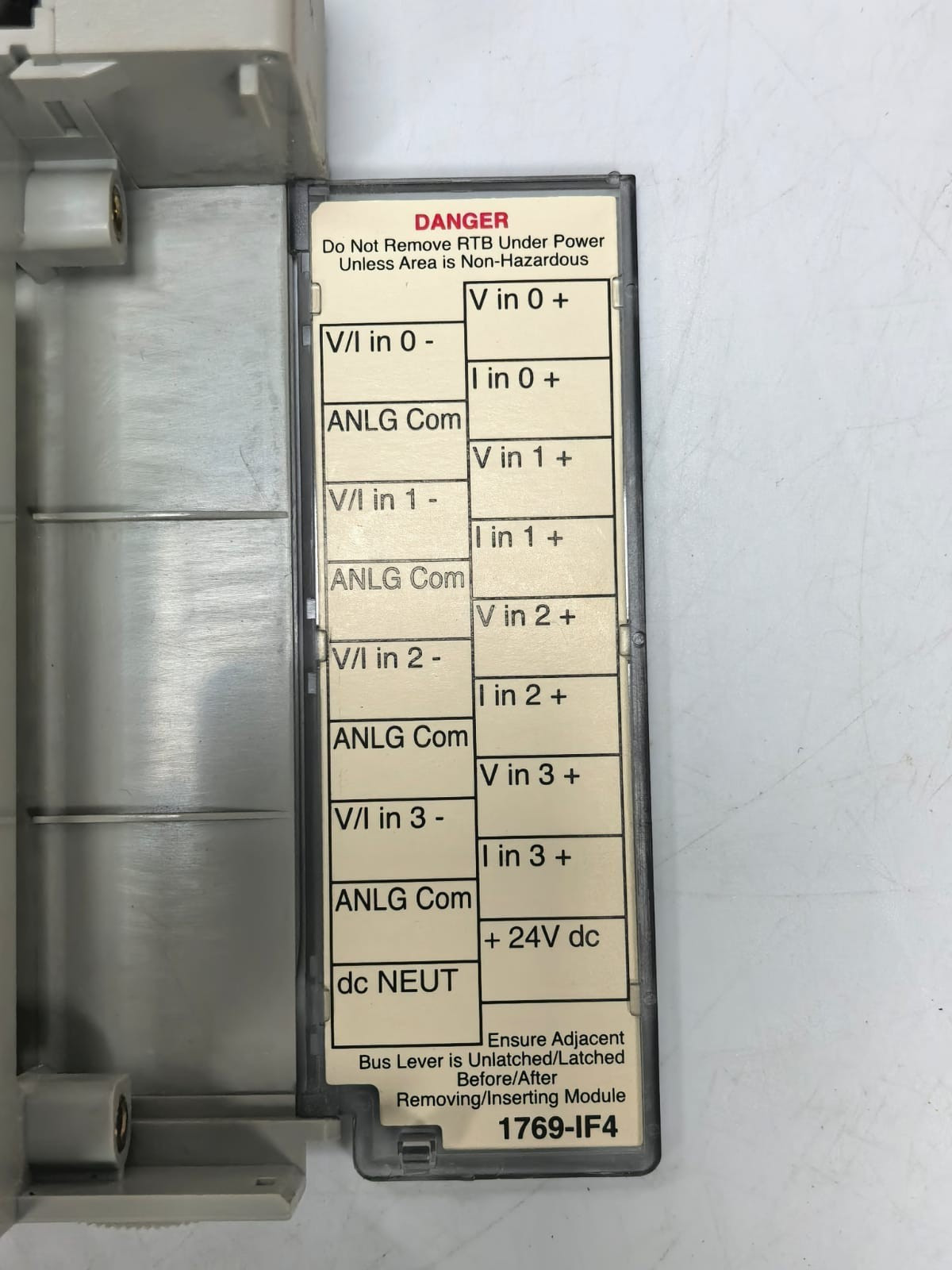 Rockwell Automation 1769-IF4 ALLEN-BRADLEY 1769-IF4 4 CHANL.ANALOG CURRENT/VOLTAGE INPUT SER.B REV.2 3
