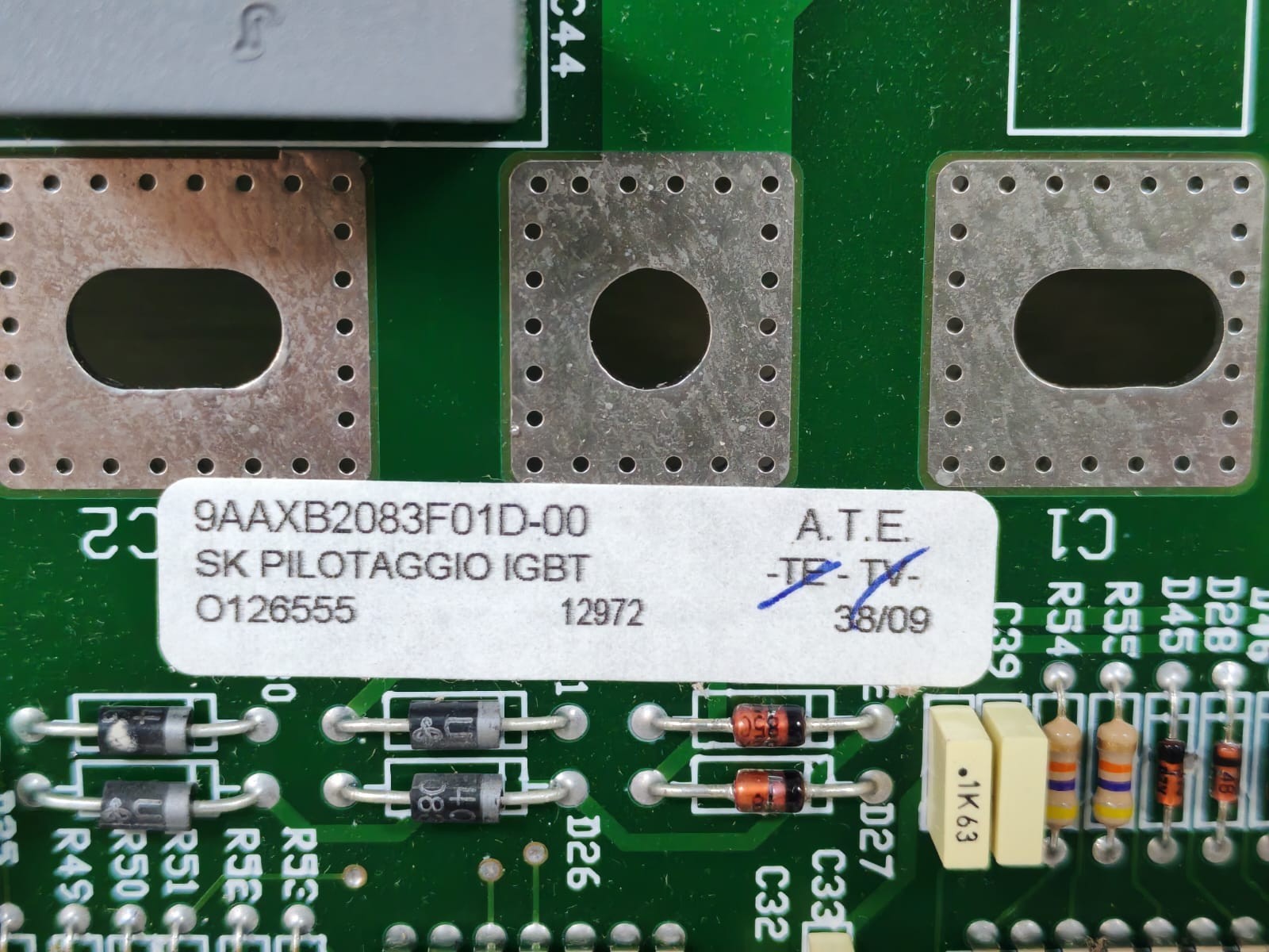 9AAXB2083F01D-00/0CSA2083F01 9AAXB2083F01D-00 / 0CSA2083F01 SK PILOTAGGIO IGBT PCB BOARD 6