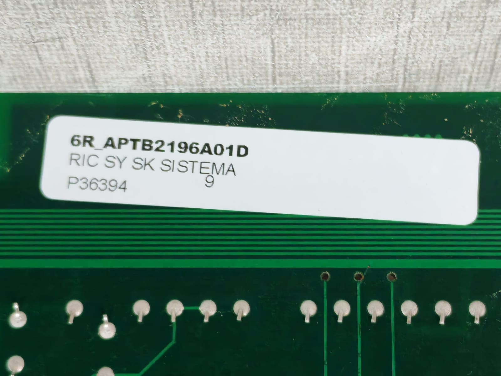 RPS HPS/RPS 9AATB2196A01D-02 SK SISTEMA SENTRY HPS/RPS SYSTEM CARD 5