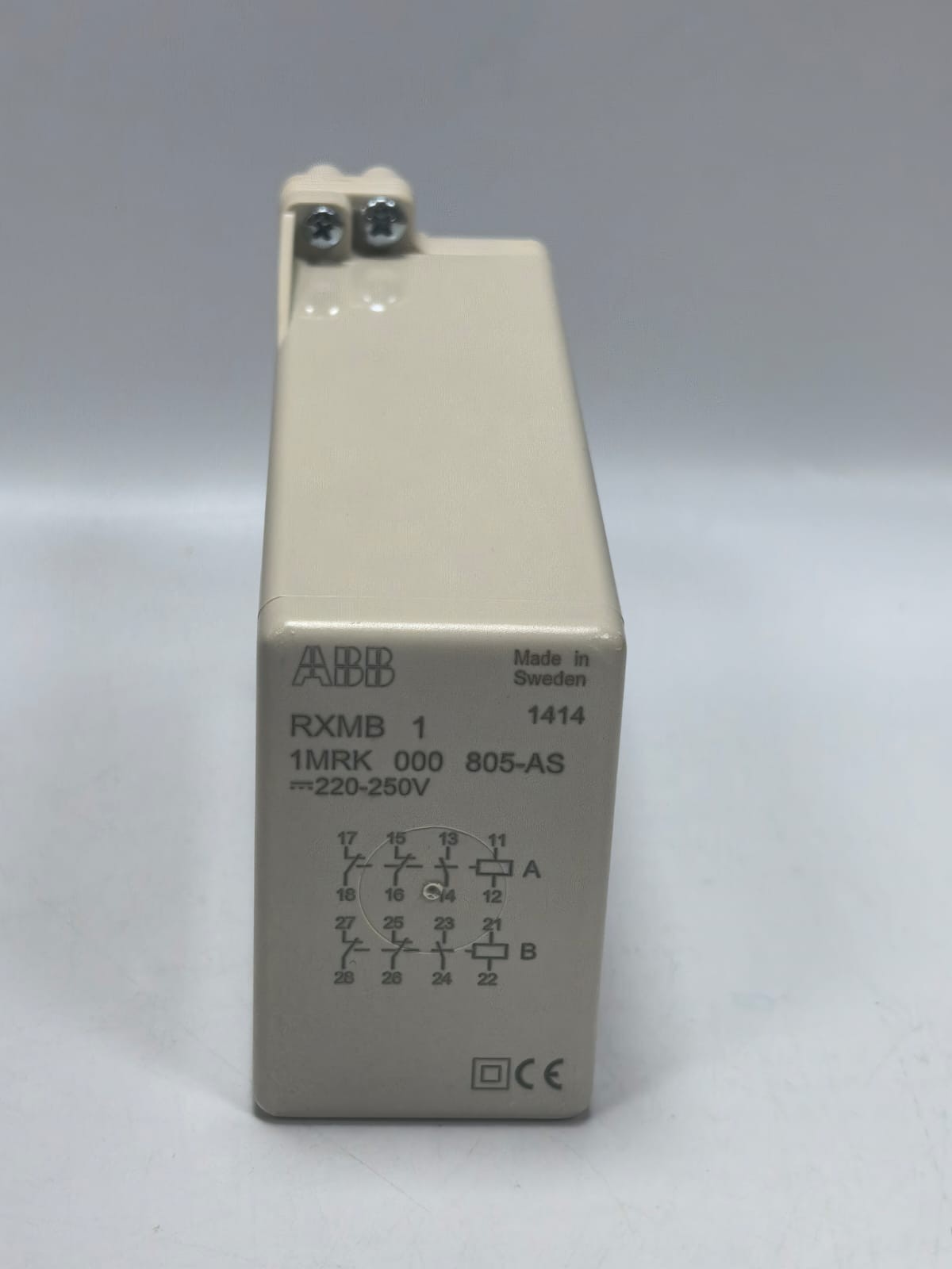 ABB RXMB 1 1MRK 000 805-AS ABB RXMB 1 1MRK 000 805-AS AUXILIARY RELAY 220-250V 2