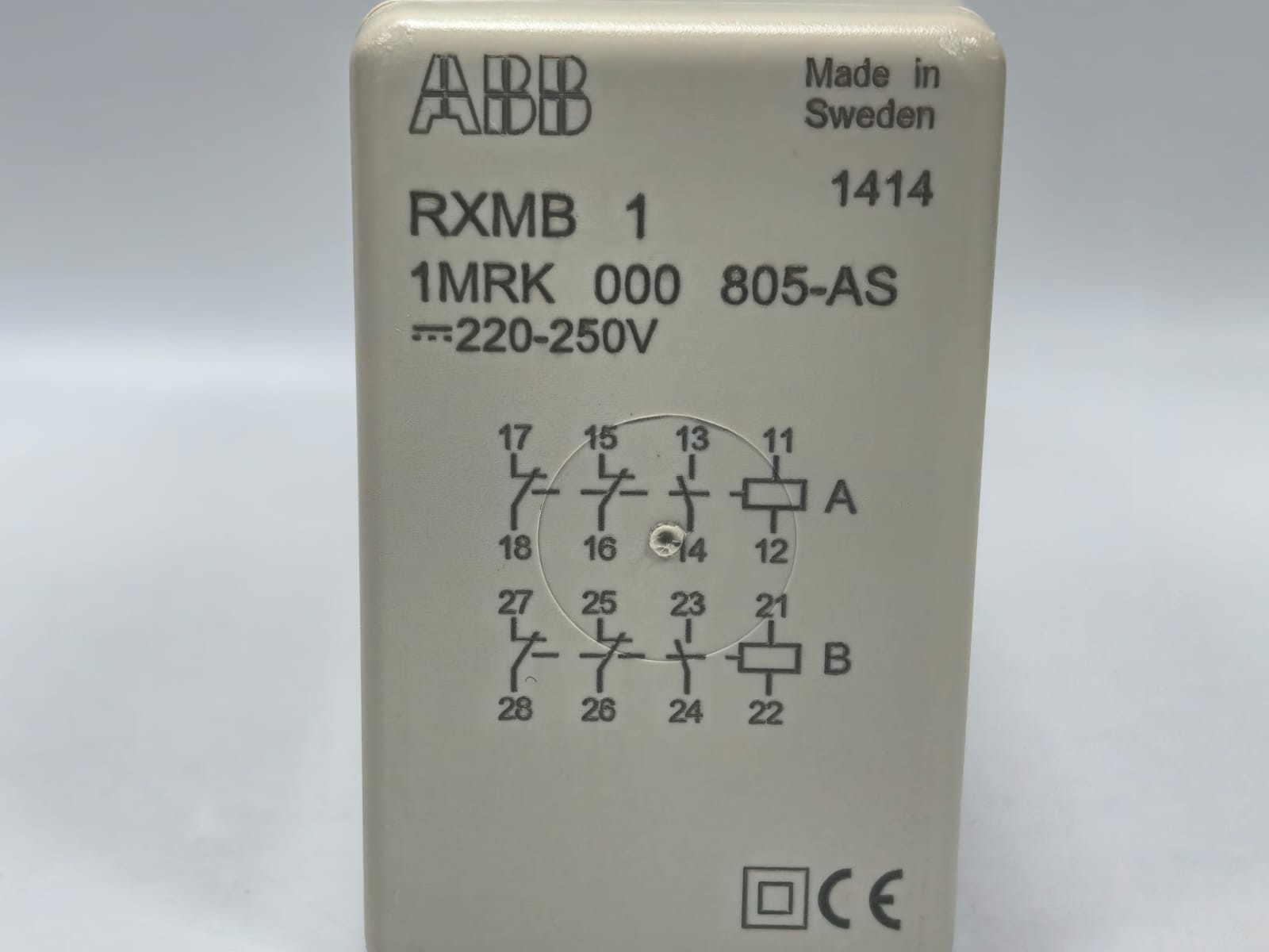 ABB RXMB 1 1MRK 000 805-AS ABB RXMB 1 1MRK 000 805-AS AUXILIARY RELAY 220-250V 3
