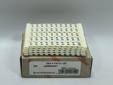 WEIDMULLER DEK 6 FW 51-100 TERMINAL MARKER 0468660051