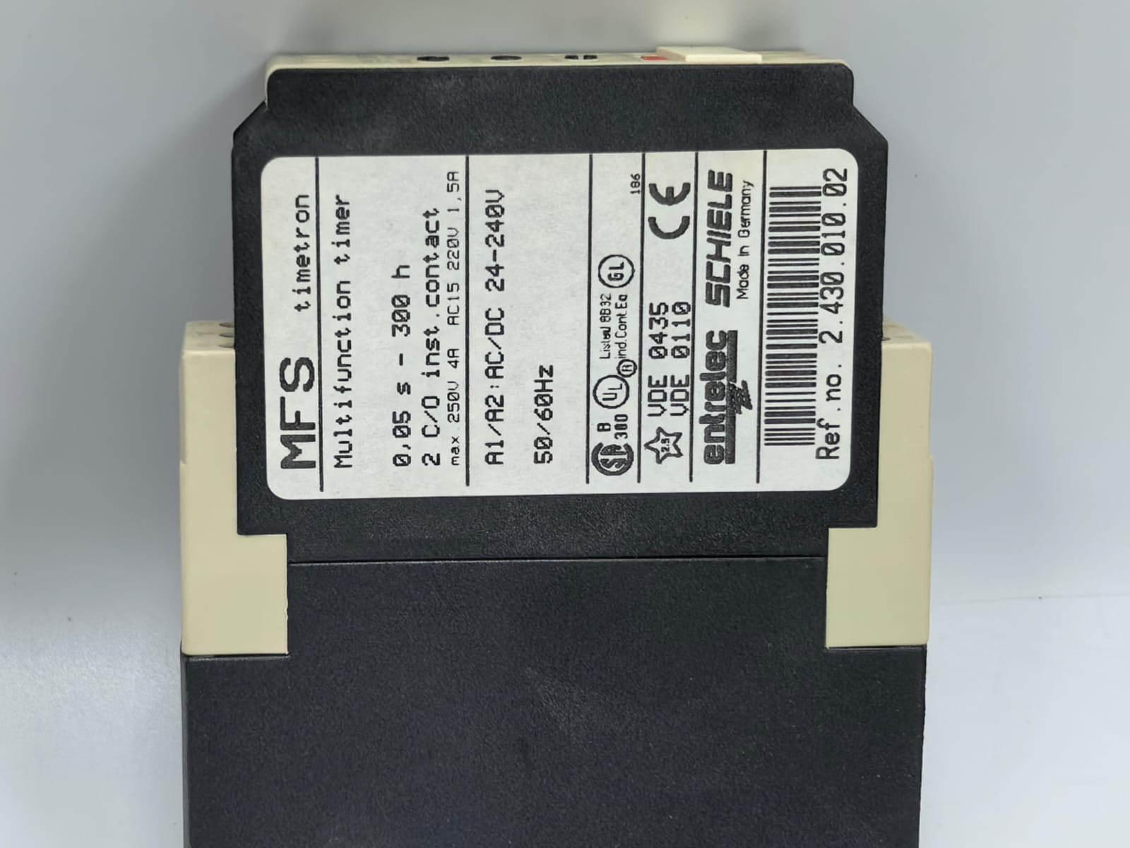 ENTRELEC SCHIELE TIMER-24 ENTRELEC SCHIELE MFS TIMETRON MULTIFUNCTION TIMER 24-240V 50-60Hz 3