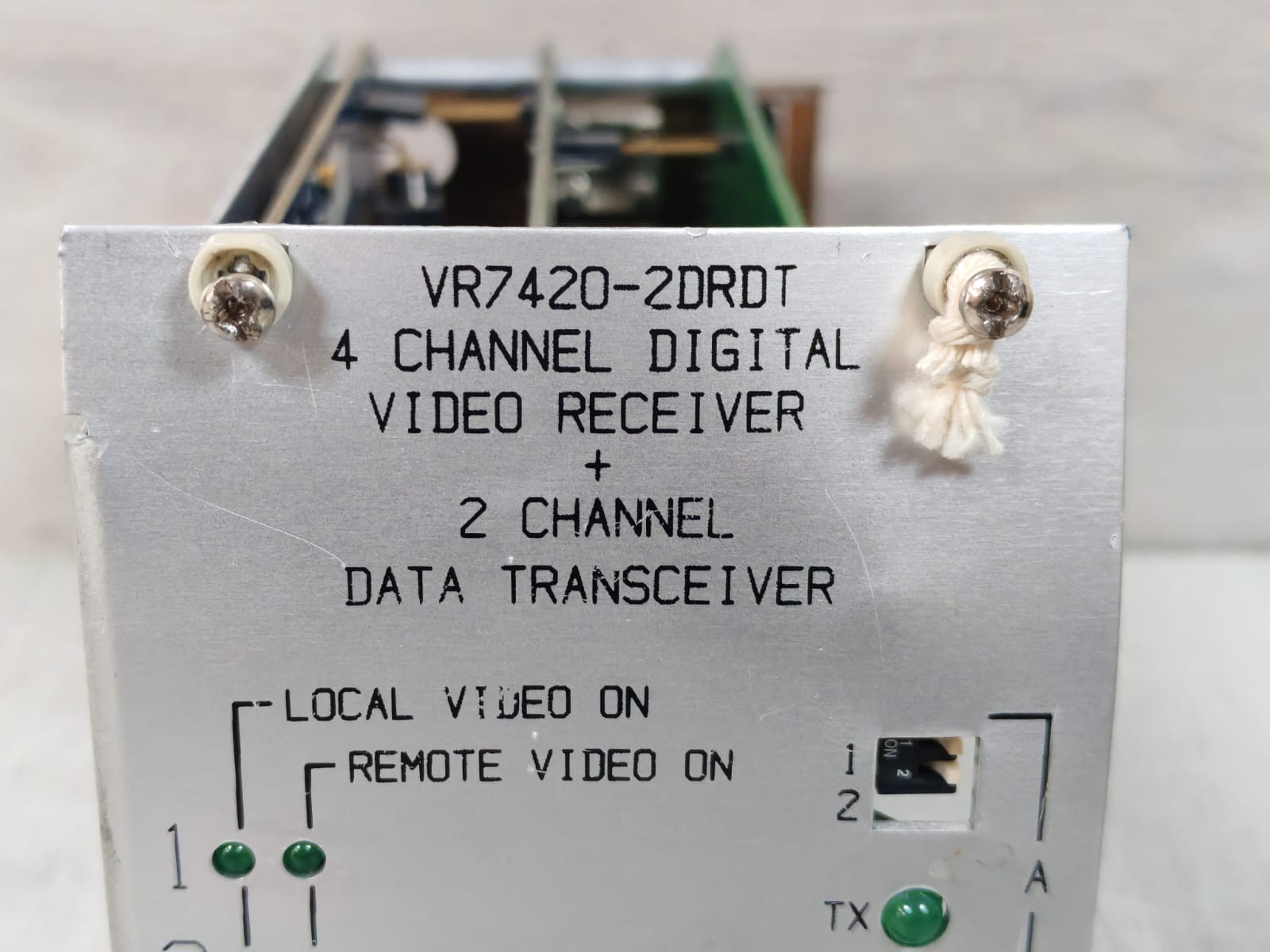 GE VR7420-2DRDT GE IFS VR7420-2DRDT 4 CH DIGITAL VIDEO RECIEVER + 2 CH DATA TRANSCEIVER 2