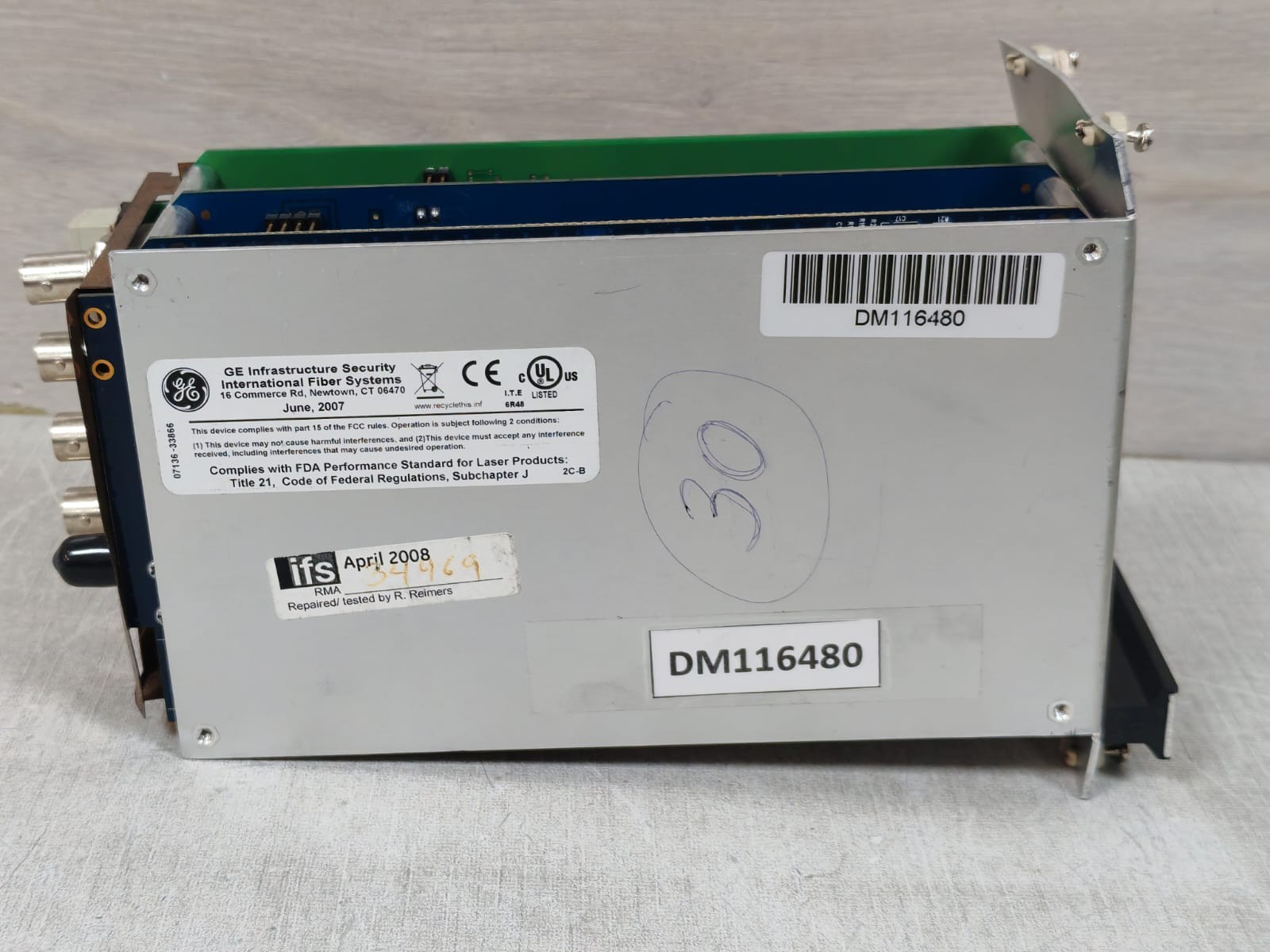 GE VR7420-2DRDT GE IFS VR7420-2DRDT 4 CH DIGITAL VIDEO RECIEVER + 2 CH DATA TRANSCEIVER 10