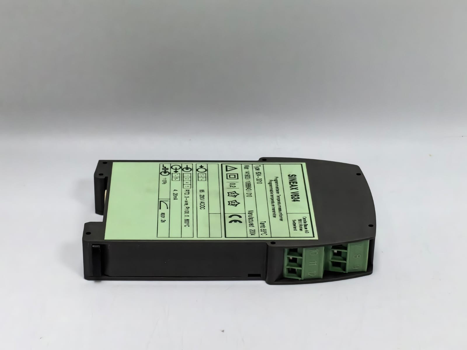 Camille Bauer V624 CAMILLE BAUER AG SINEAX V624 PROGRAMMABLE TEMPERATURE TRANSMITTER 624-3210 5