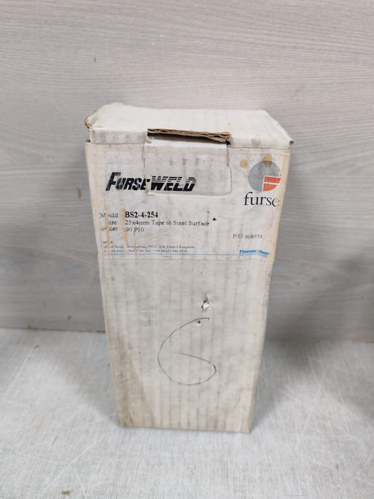 THOMAS BS2-4-254 THOMAS & BETTS FURSEWELD BS2-4-254 25X4MM TAPE TO STEEL SURFACE 8