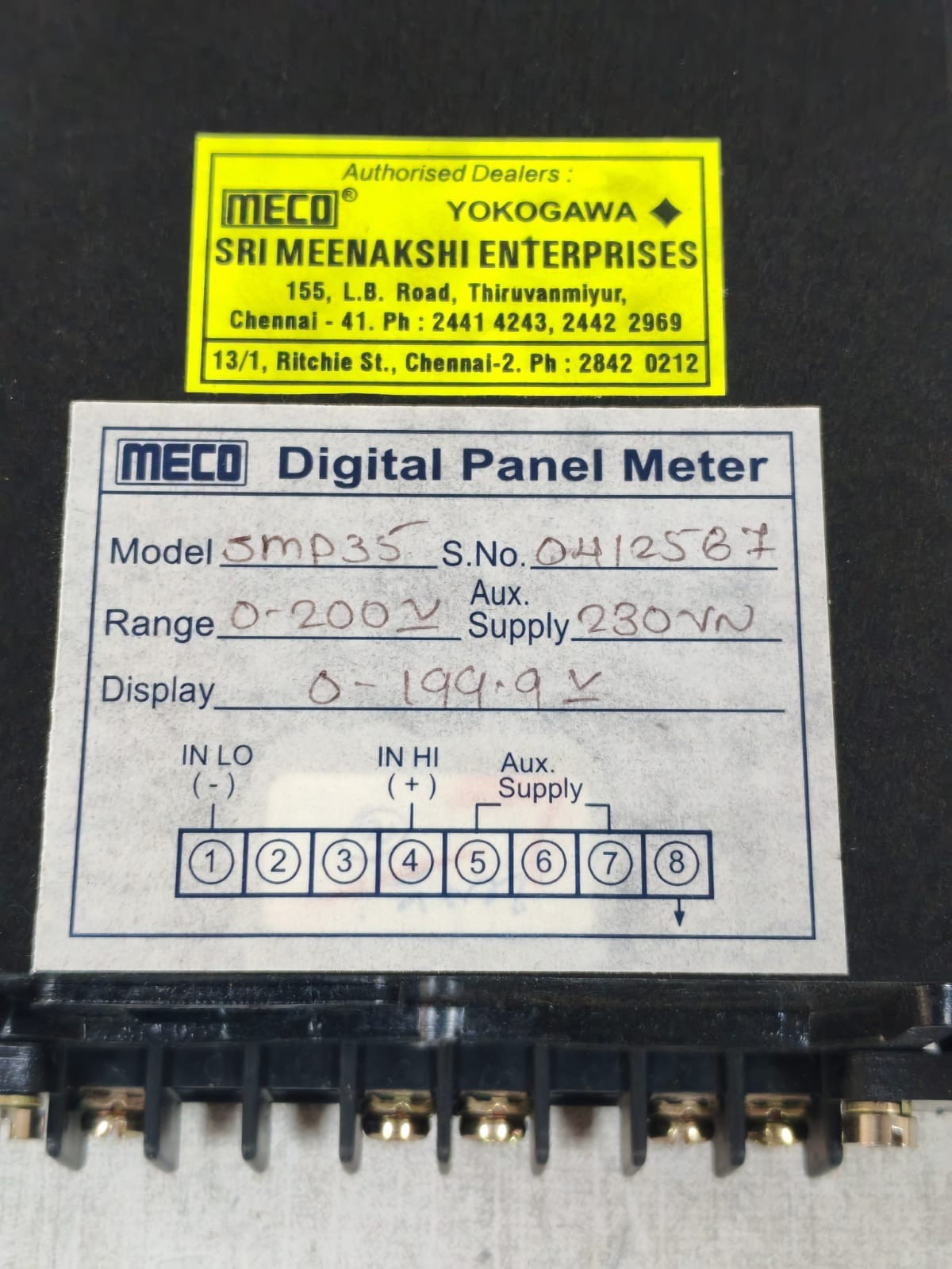 MECO SMP35 MECO SMP35 DIGITAL PANEL METER 230VAC 10