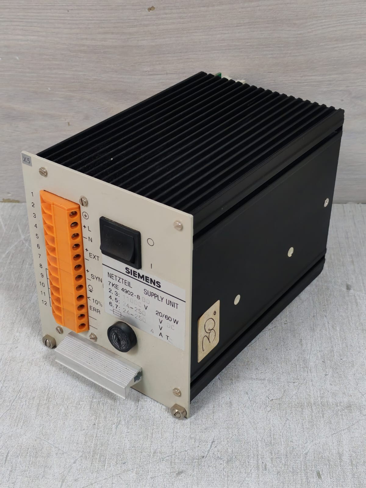 Siemens 7KE4902-8BD SIEMENS 7KE4902-8BD 110DCV POWER SUPPLY UNIT 3