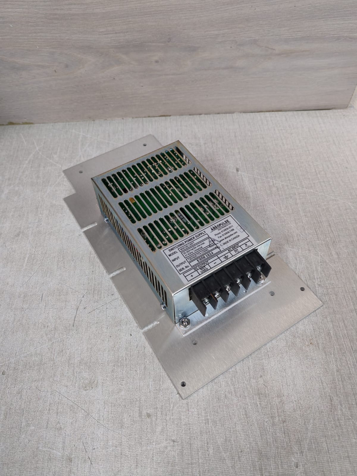 ABSOPULSE MIW100-130FT ABSOPULSE MIW100-130FT SWITCHING POWER SUPPLY 95-264VAC/2A RMS 2