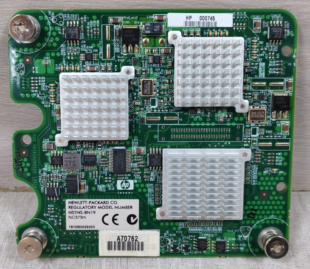 HEWLETT-PACKARD HSTNS-BN19, HSTNS-BN19 NC373M HP HEWLETT-PACKARD HSTNS-BN19 NC373m CARD 8