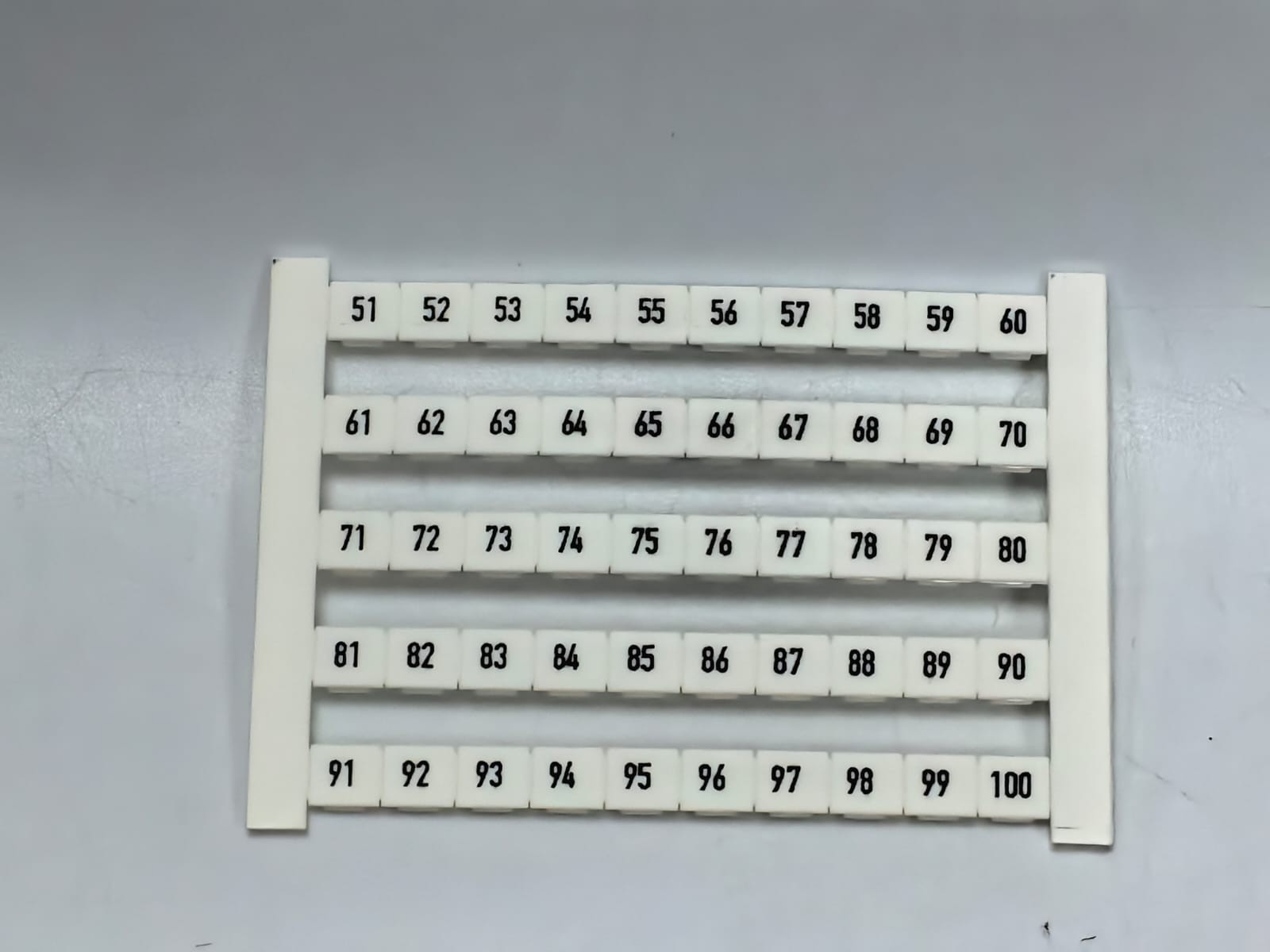 Weidmüller DEK 6 FW 51-100 WEIDMULLER DEK 6 FW 51-100 TERMINAL MARKER 0468660051 2