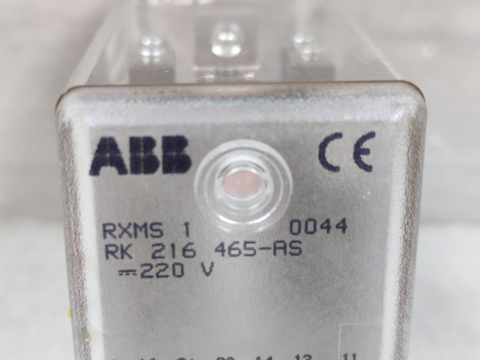 ABB RK-216-465 ABB RXMS 1 RK 216 465-AN RELAY 220V 4