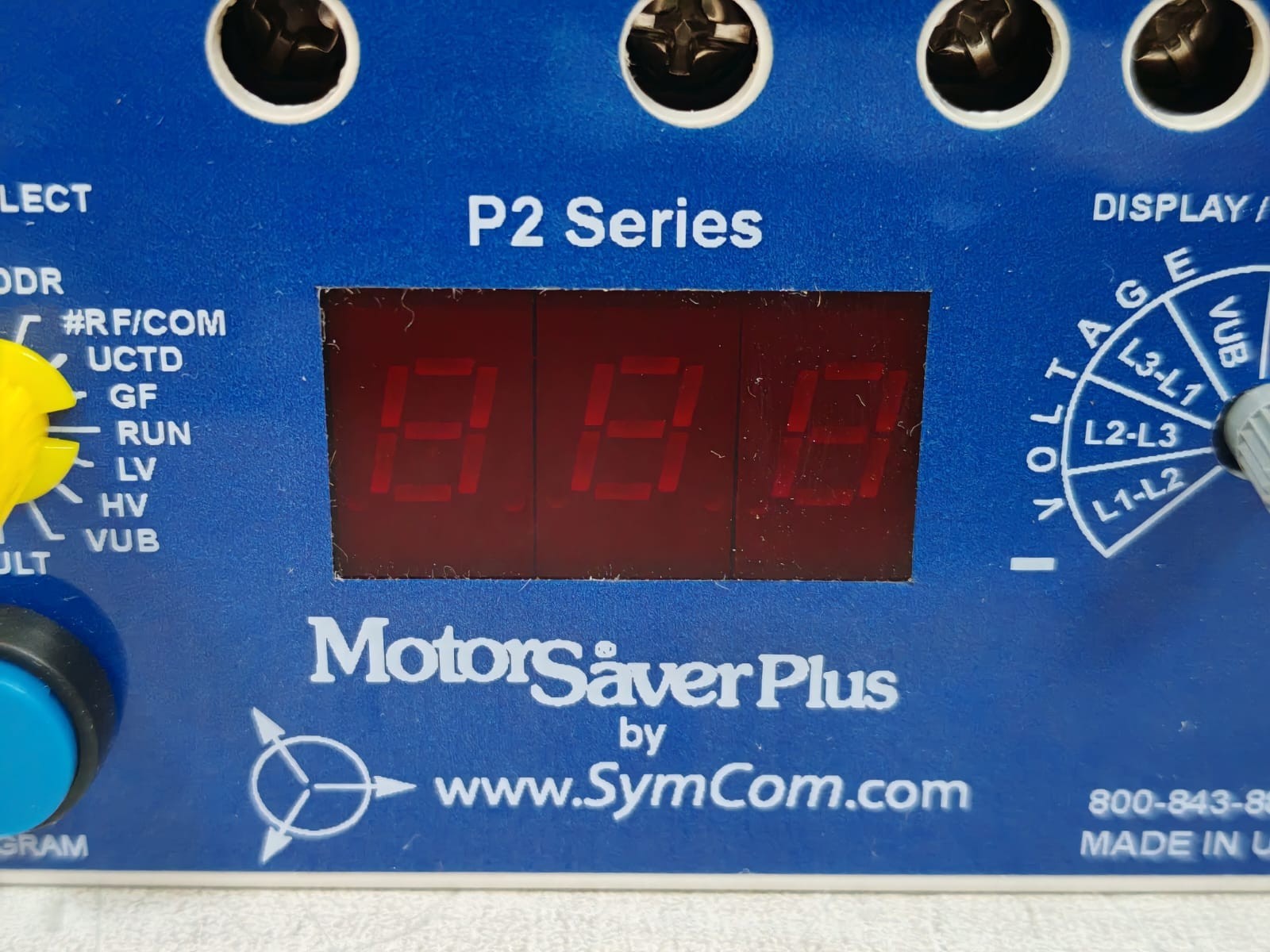 MOTOR SAVER PLUS BY SYMCOM 777-LR-P2 MOTOR SAVER PLUS BY SYMCOM P2 SERIES 777-LR-P2 ELECTRONIC OVERLOAD RELAY 3