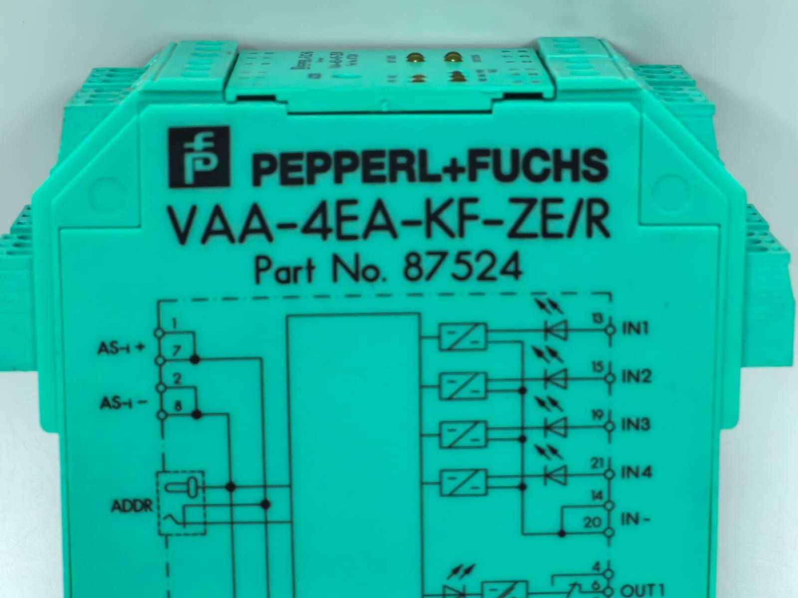 Pepperl 87524 PEPPERL+FUCHS VAA-4EA-KF-ZE/R AS-INTERFACE SENSOR ACTUAL MODULE 87524 3