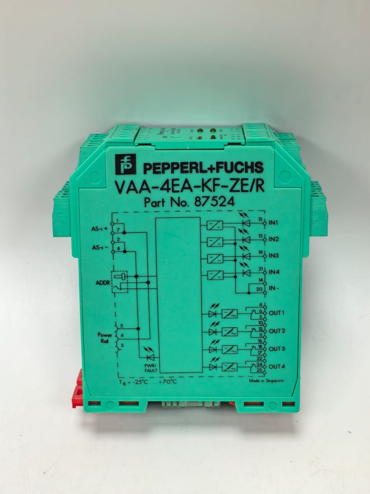 Pepperl 87524 PEPPERL+FUCHS VAA-4EA-KF-ZE/R AS-INTERFACE SENSOR ACTUAL MODULE 87524 4