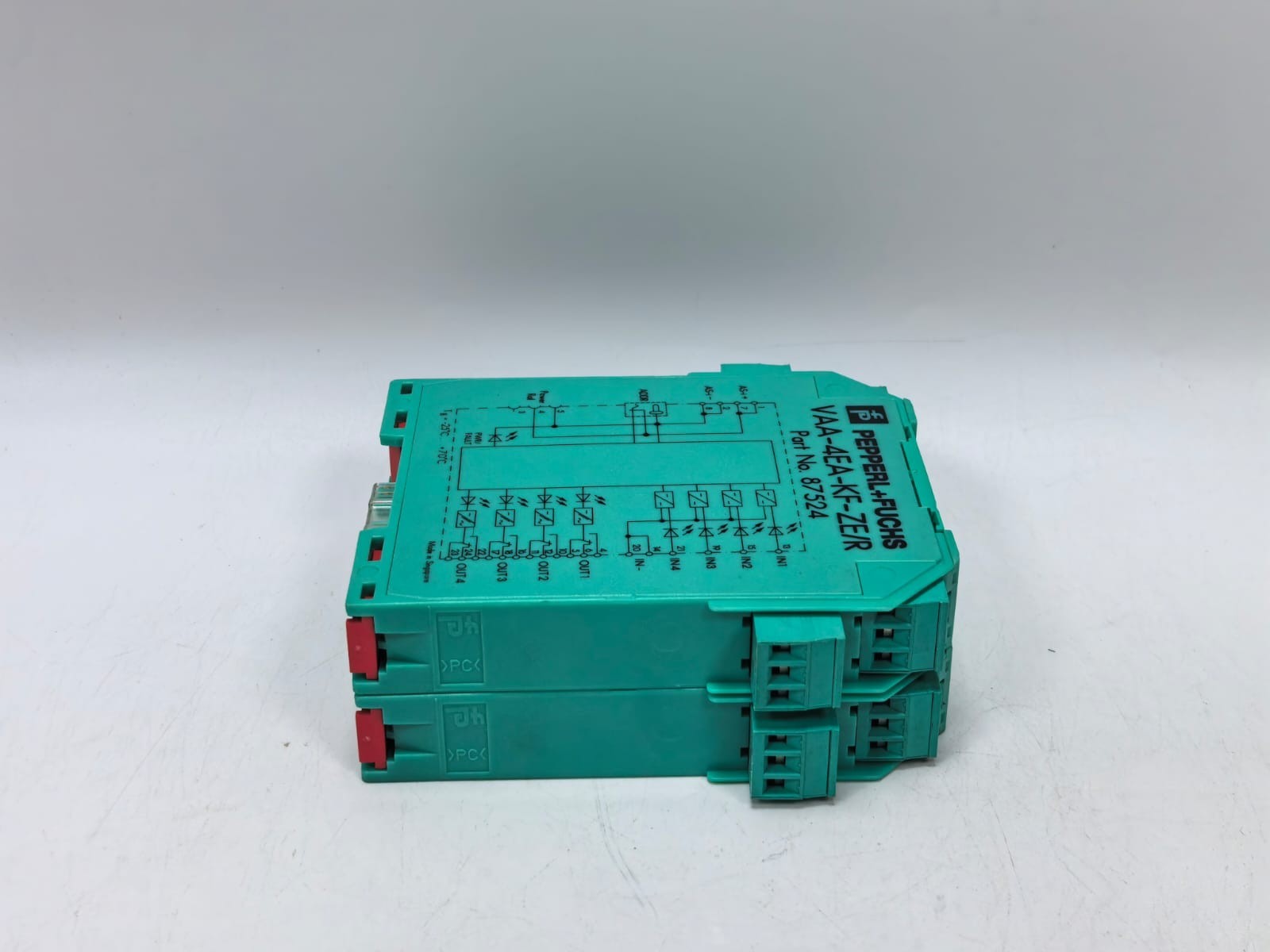 Pepperl 87524 PEPPERL+FUCHS VAA-4EA-KF-ZE/R AS-INTERFACE SENSOR ACTUAL MODULE 87524 6