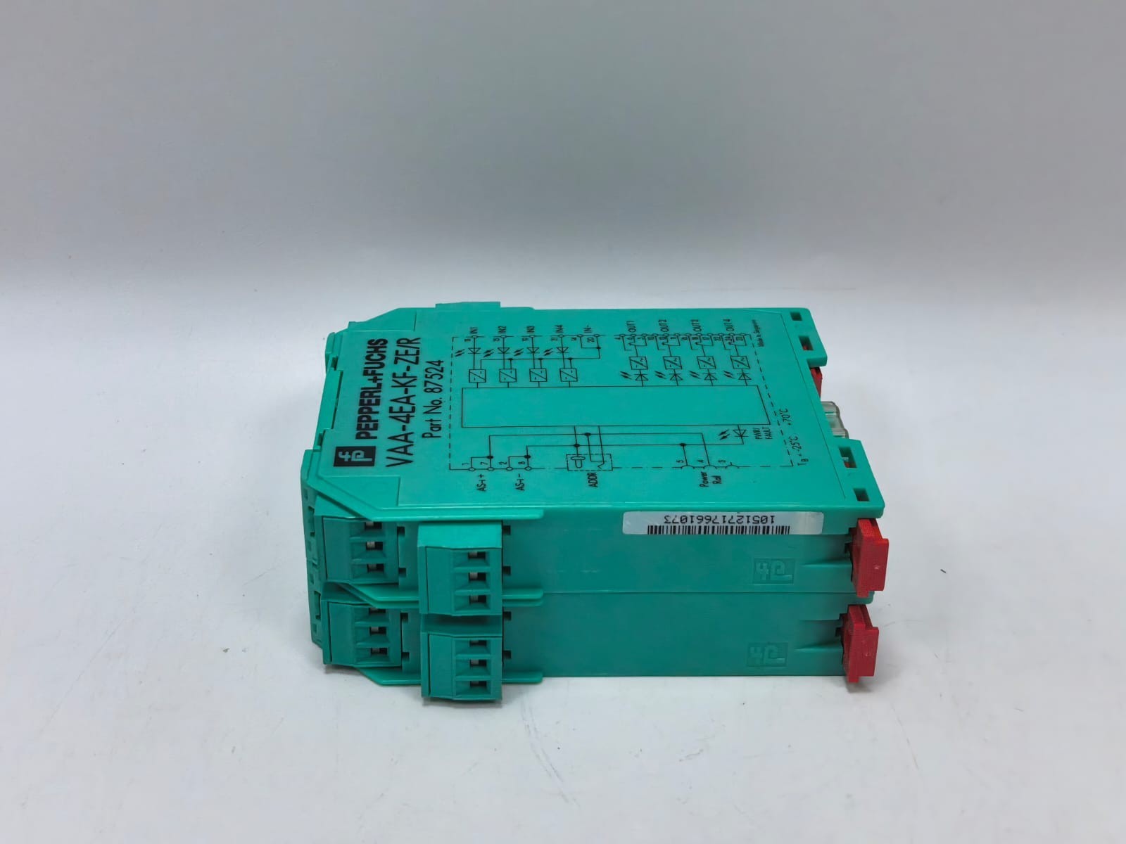 Pepperl 87524 PEPPERL+FUCHS VAA-4EA-KF-ZE/R AS-INTERFACE SENSOR ACTUAL MODULE 87524 7