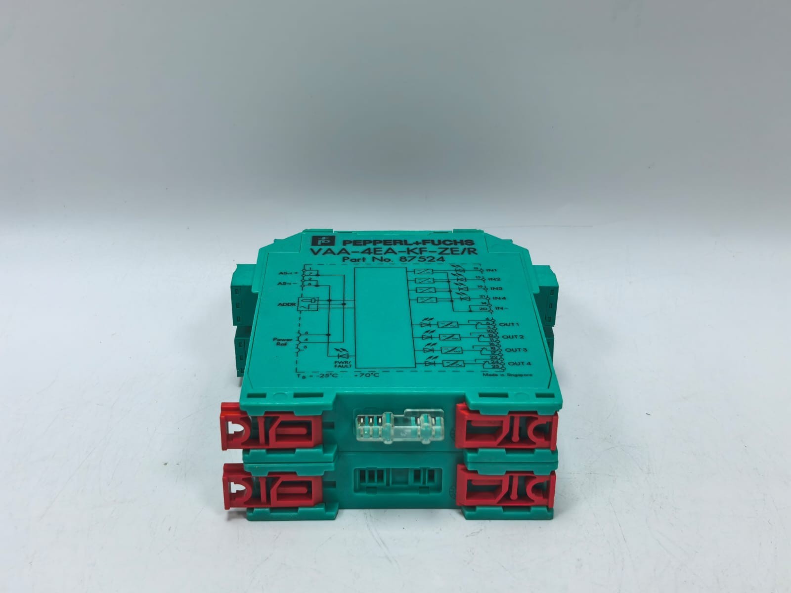 Pepperl 87524 PEPPERL+FUCHS VAA-4EA-KF-ZE/R AS-INTERFACE SENSOR ACTUAL MODULE 87524 8