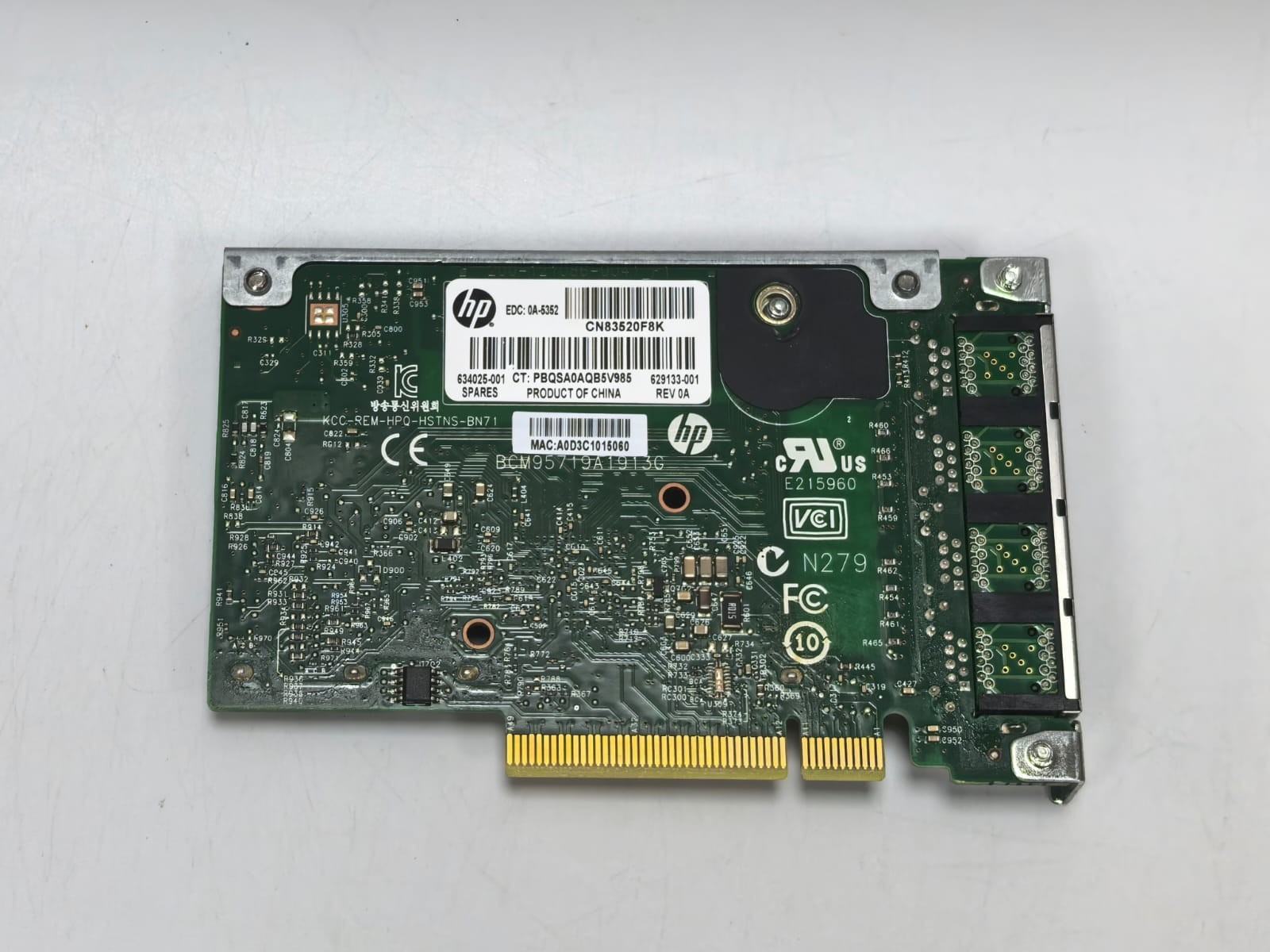 HP 4-PORT HP 331FLR ETHERNET 1 GB 4-PORT 331FLR ADAPTER 5