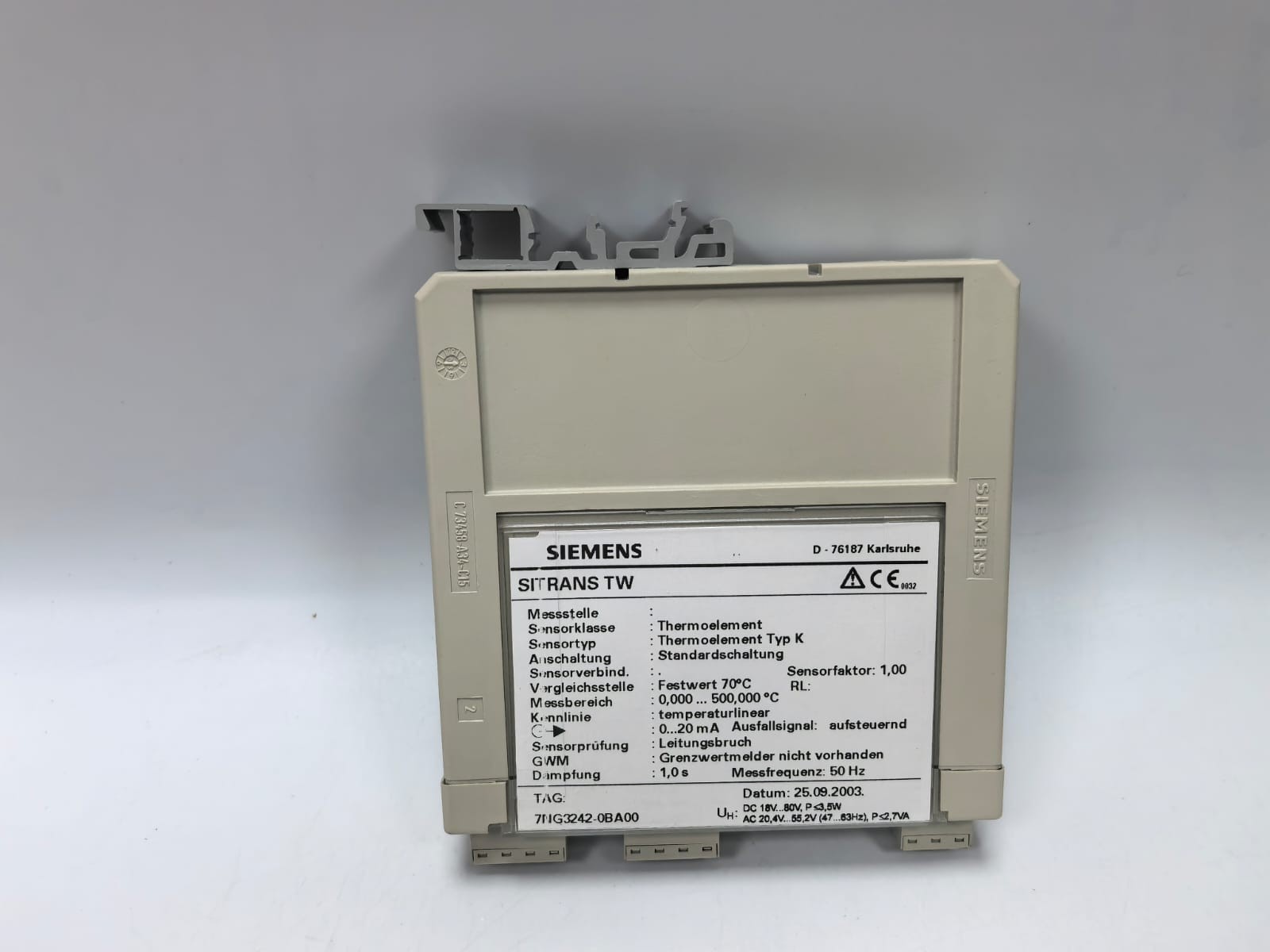Siemens 7NG3242-0BA00 SIEMENS 7NG3242-0BA00 SITRANS TW UNIVERSAL TRANSMITTER FW.16.02.04 HW.05 2