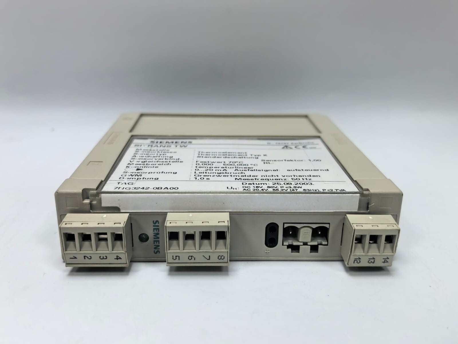 Siemens 7NG3242-0BA00 SIEMENS 7NG3242-0BA00 SITRANS TW UNIVERSAL TRANSMITTER FW.16.02.04 HW.05 4
