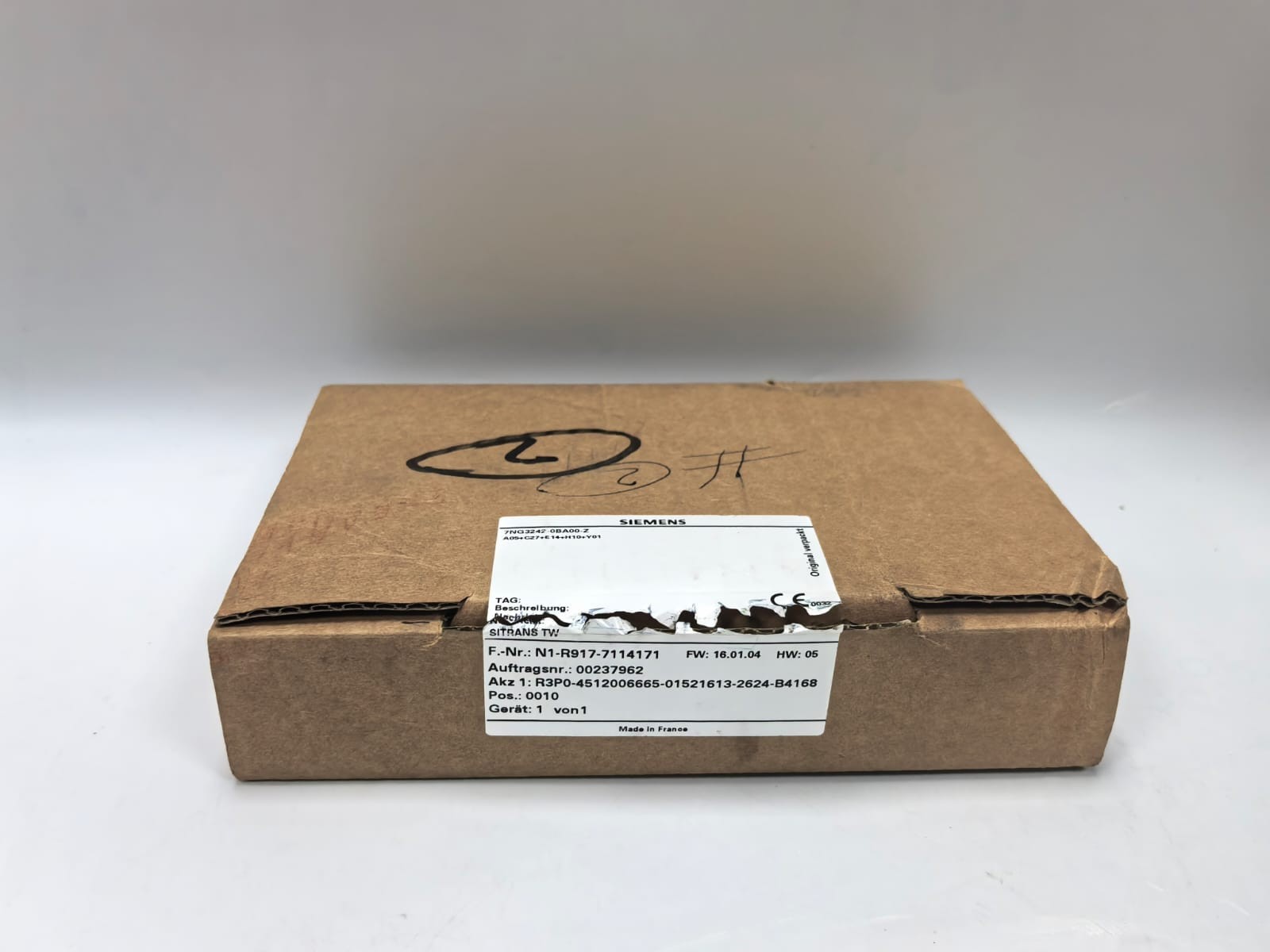 Siemens 7NG3242-0BA00 SIEMENS 7NG3242-0BA00 SITRANS TW UNIVERSAL TRANSMITTER FW.16.02.04 HW.05 9
