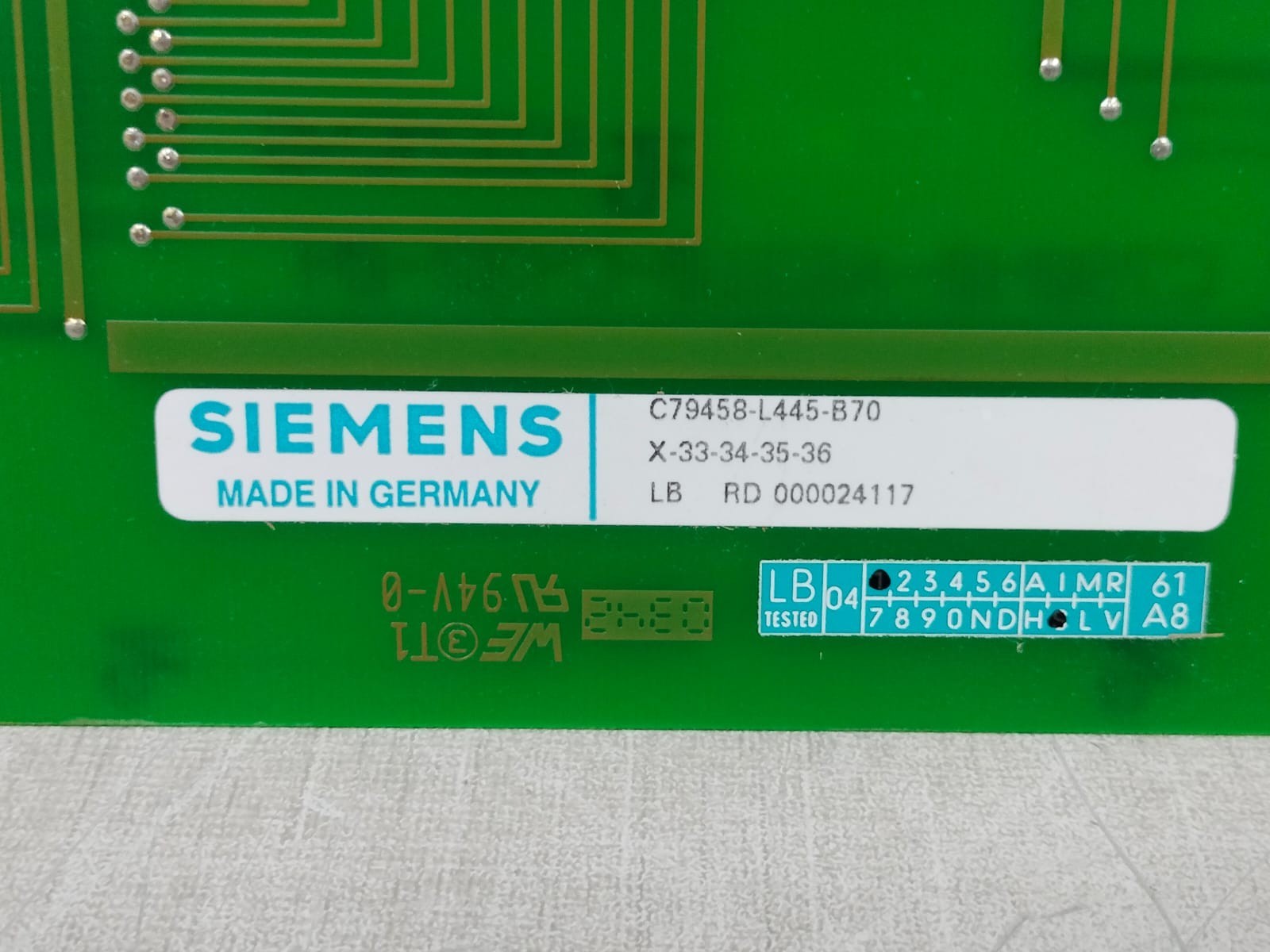 Siemens C79458-L445-B70 C794040-A6310-C432-04 SIEMENS C79458-L445-B70 C794040-A6310-C432-04 LTU DISTRIBUTOR 8