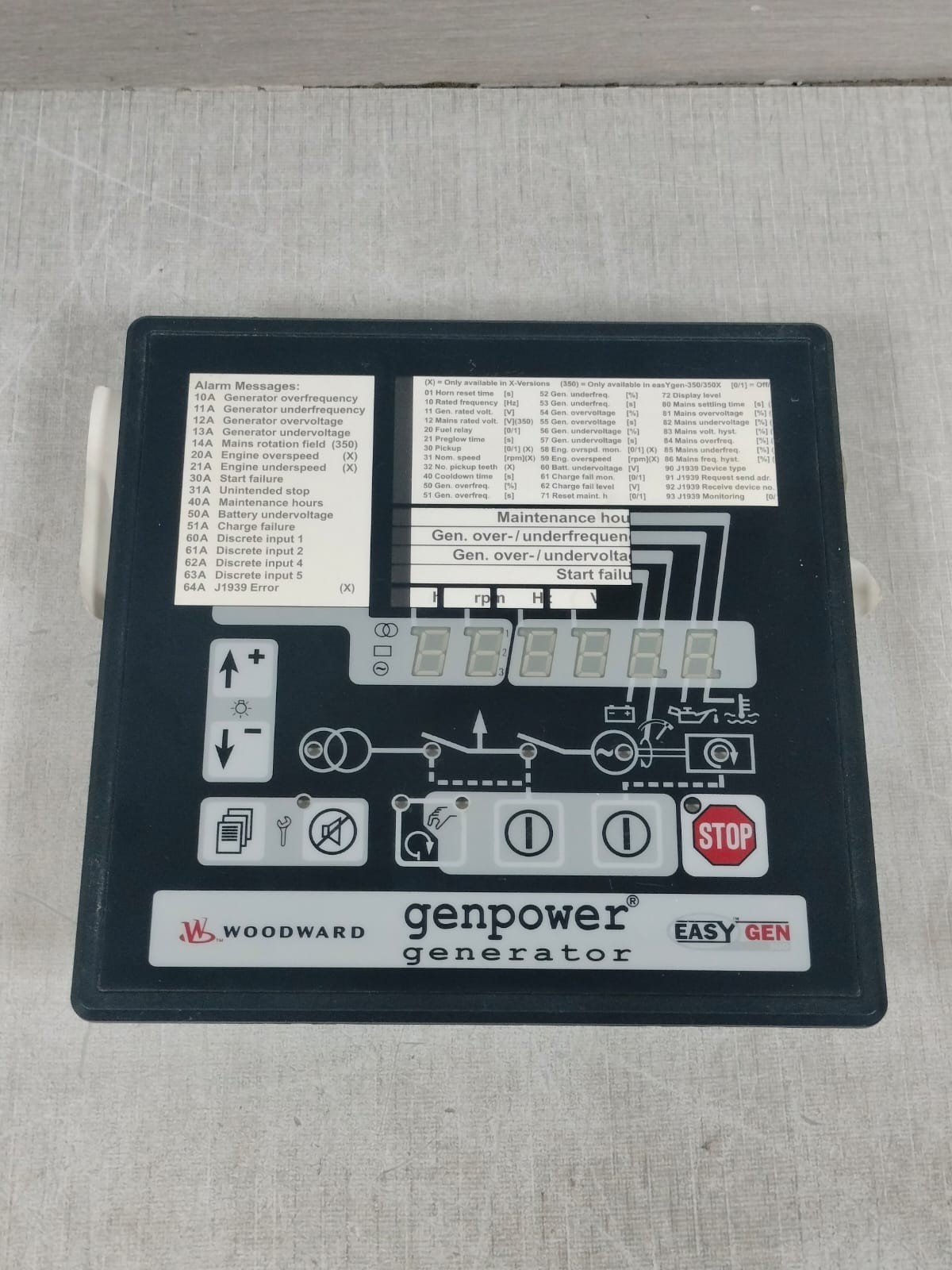 Woodward EASYGEN-350 WOODWARD 8440-1786 D EASYGEN-350 GENPOWER GENERATOR 6