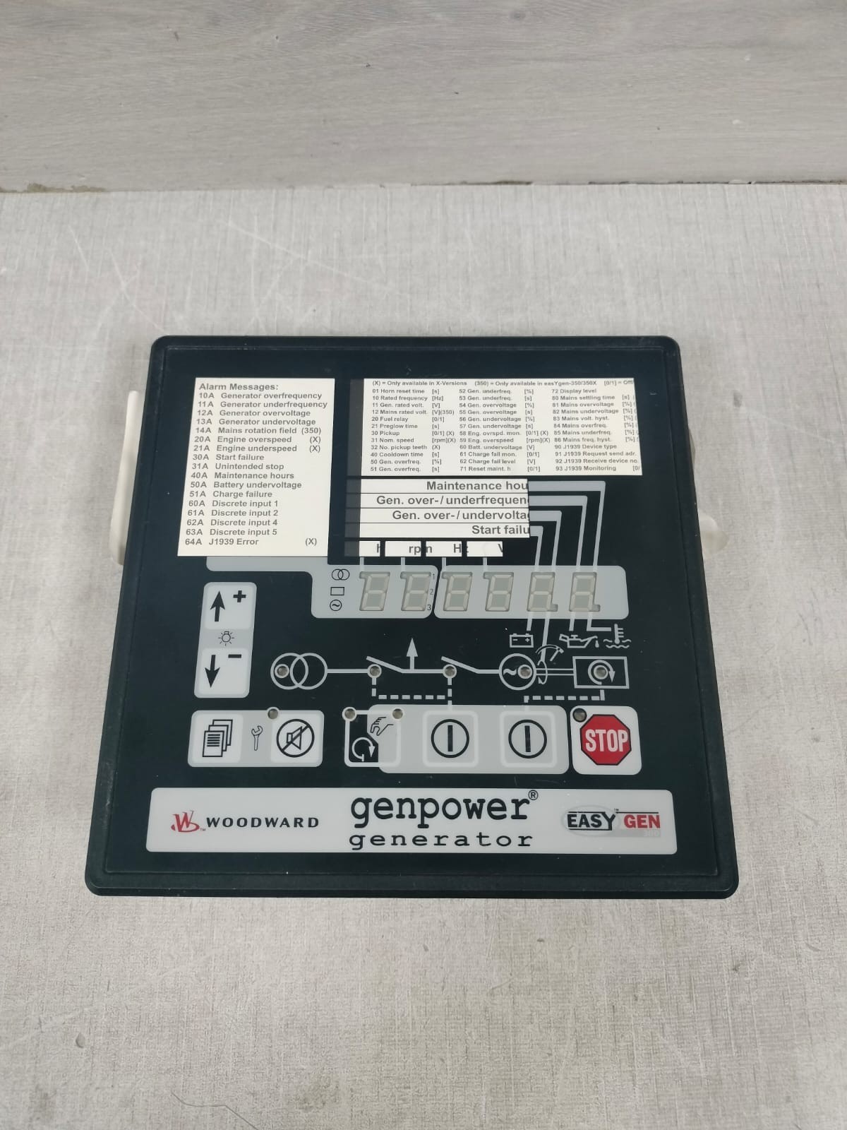 Woodward EASYGEN-350 WOODWARD 8440-1786 D EASYGEN-350 GENPOWER GENERATOR 7
