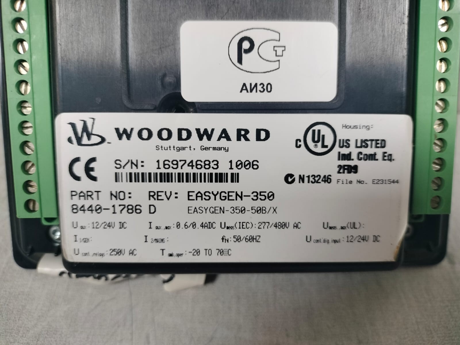 Woodward EASYGEN-350 WOODWARD 8440-1786 D EASYGEN-350 GENPOWER GENERATOR 8
