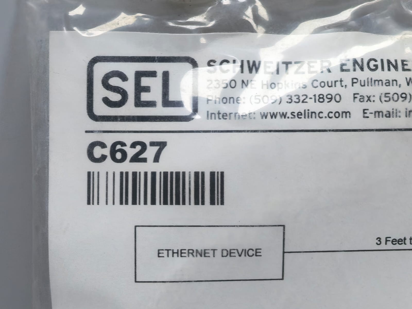 SEL C627 SEL C627 ETHERNET CABLE 10 FEET 2