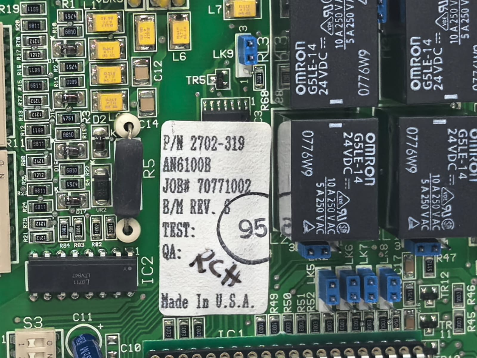 RIS 2702-319 RIS 2702-318 REV.H PCB BOARD 2702-319 3