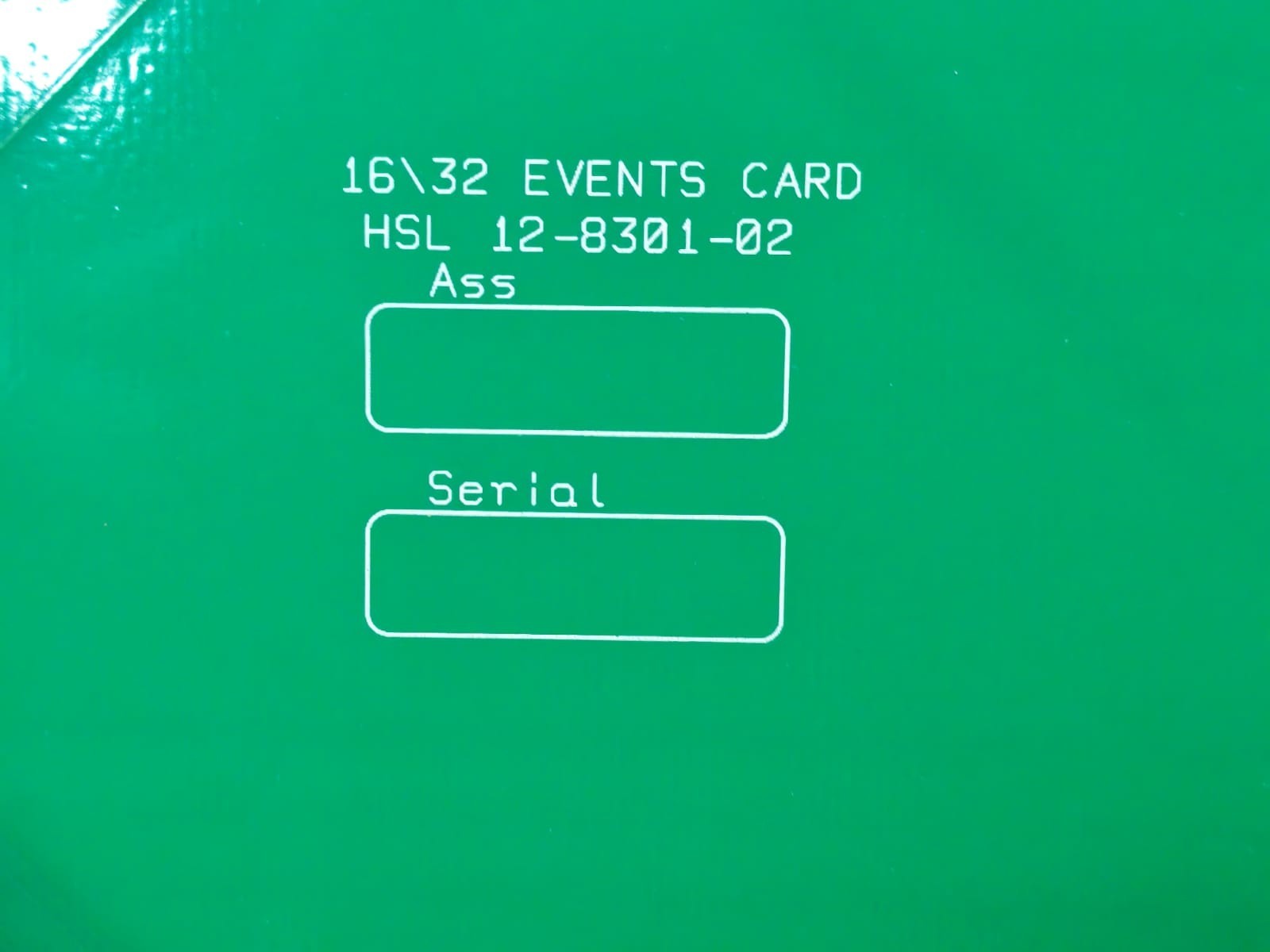 QUALITROL 9073-0003 QUALITROL 9073-0003 16/32 EVENTS CARD HSL 12-8301-02 3