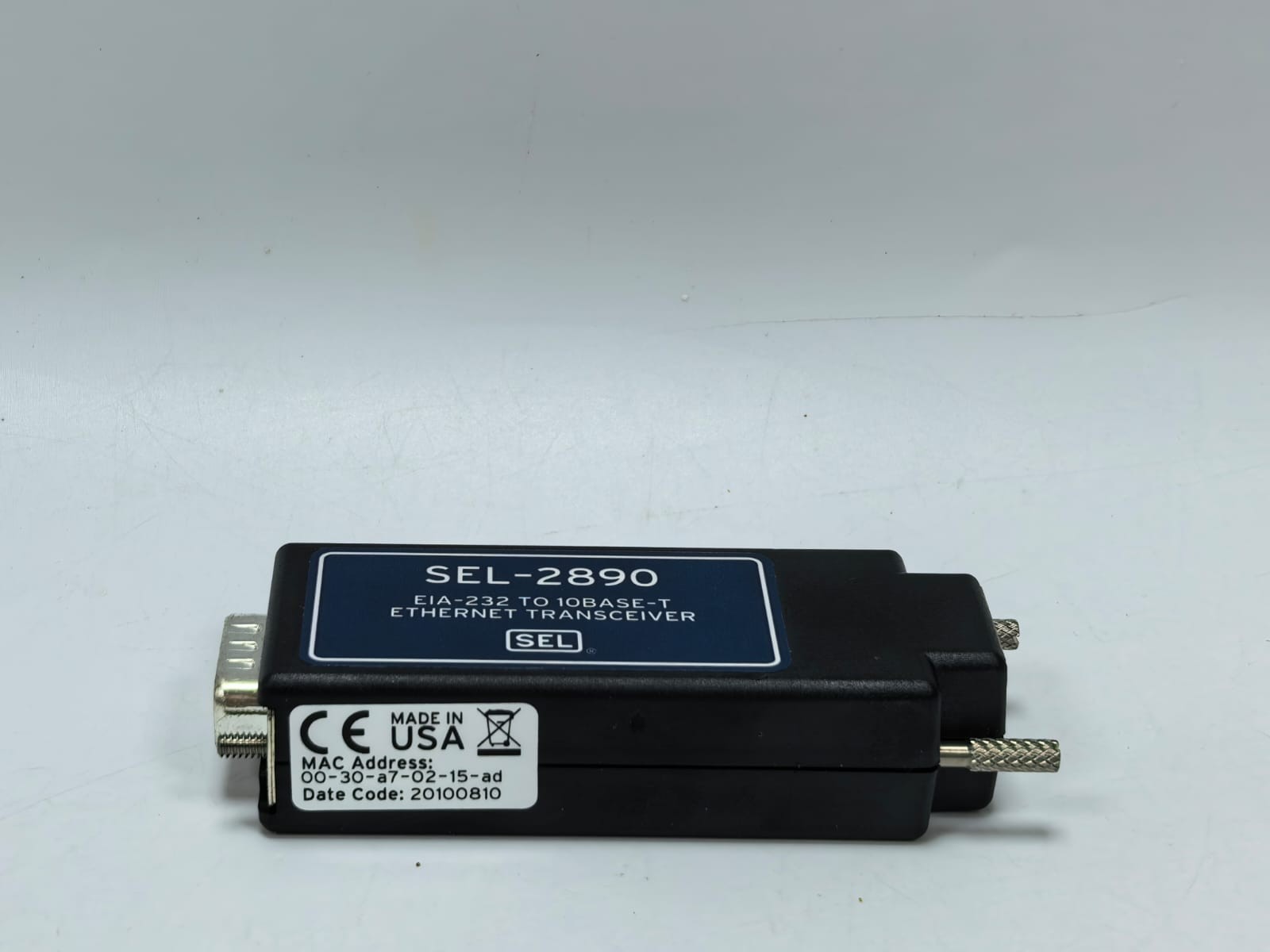 SEL SEL-2890 SEL-2890 EIA-232 TO 10BASE-T ETHERNET TRANSCEIVER 5