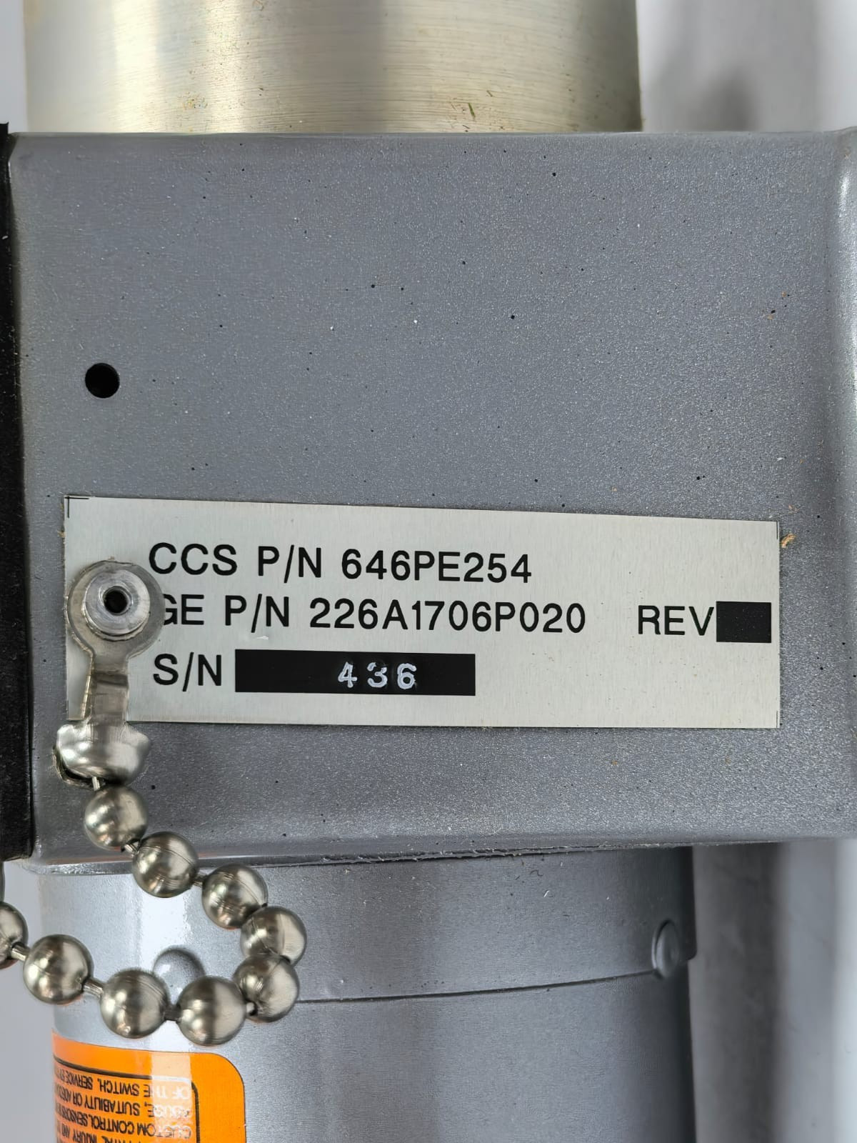 CCS 646PE254 CCS CUSTOM CONTROL SENSORS 646PE254 PRES SWITCH 226A1706-20 4