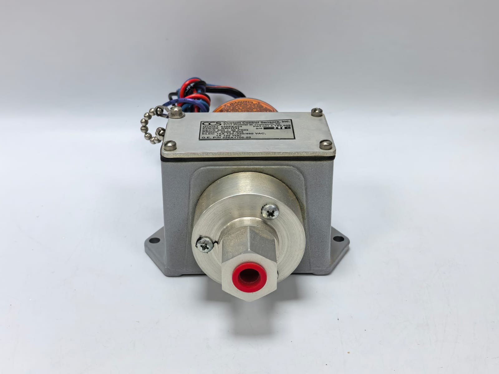 CCS 646PE254 CCS CUSTOM CONTROL SENSORS 646PE254 PRES SWITCH 226A1706-20 7