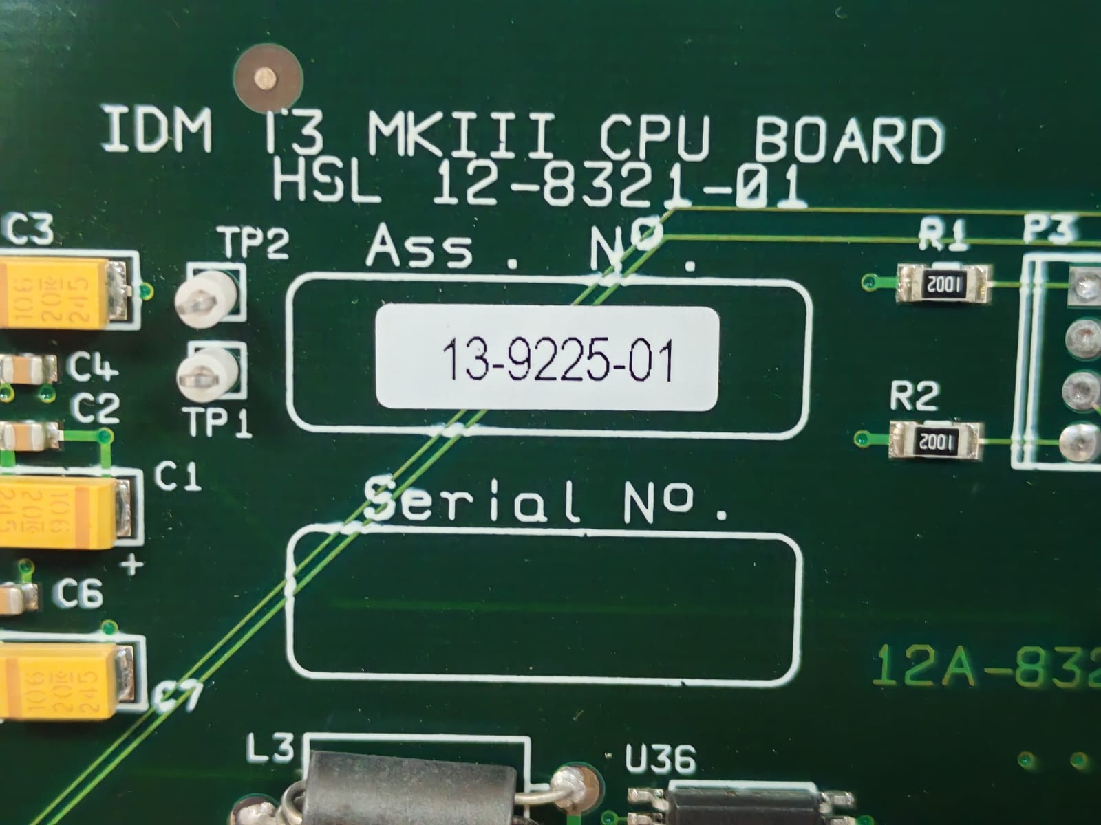 QUALITRON 13-9225-01 / 12A-8321-01 QUALITRON 13-9225-01 / 12A-8321-01 IDM MKIII CPU BOARD 2