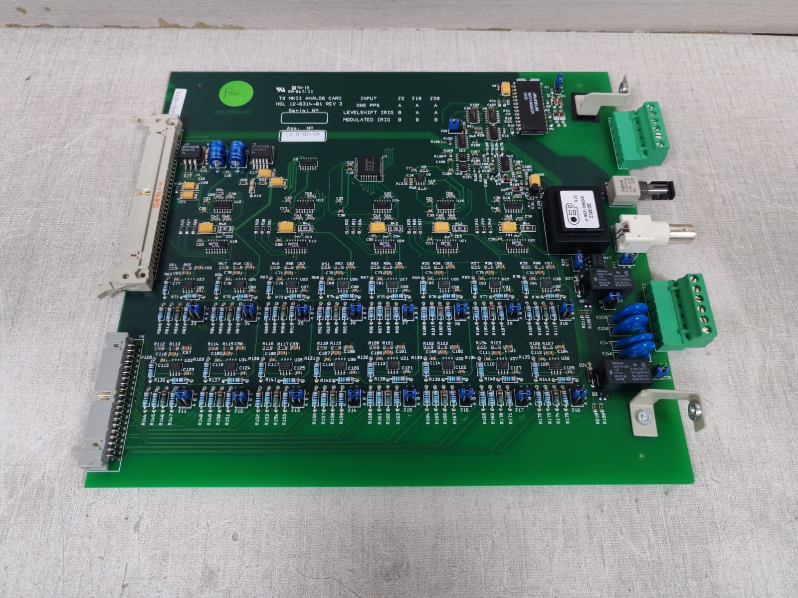 QUALITRON 13-9193-04 / 12A-8314-01 REV 3 QUALITRON 13-9193-04 / 12A-8314-01 REV 3 T3 MKII ANALOG CARD 7