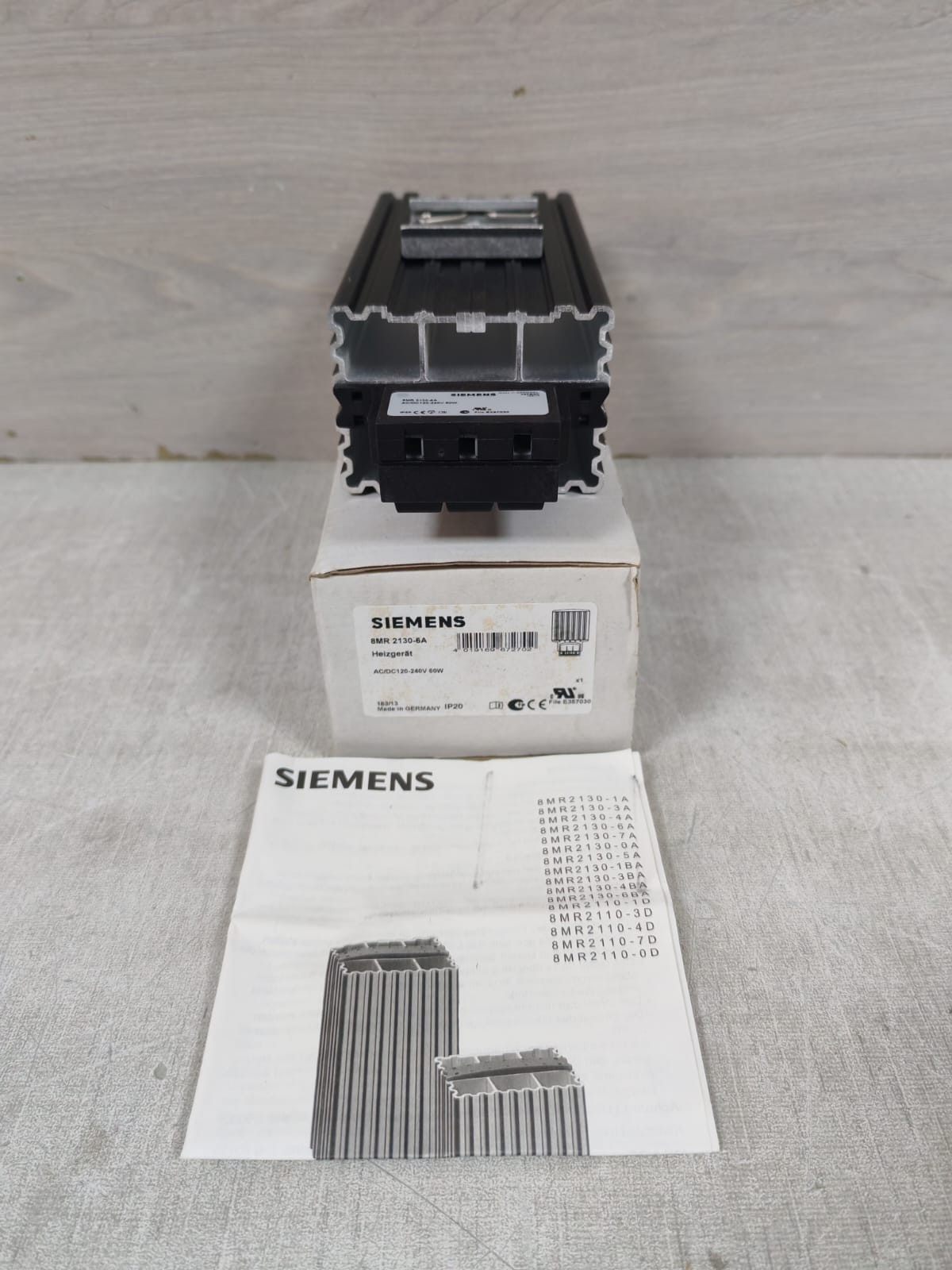 SIEMENS 8MR2130-6A HEATER UNIT 120-240V