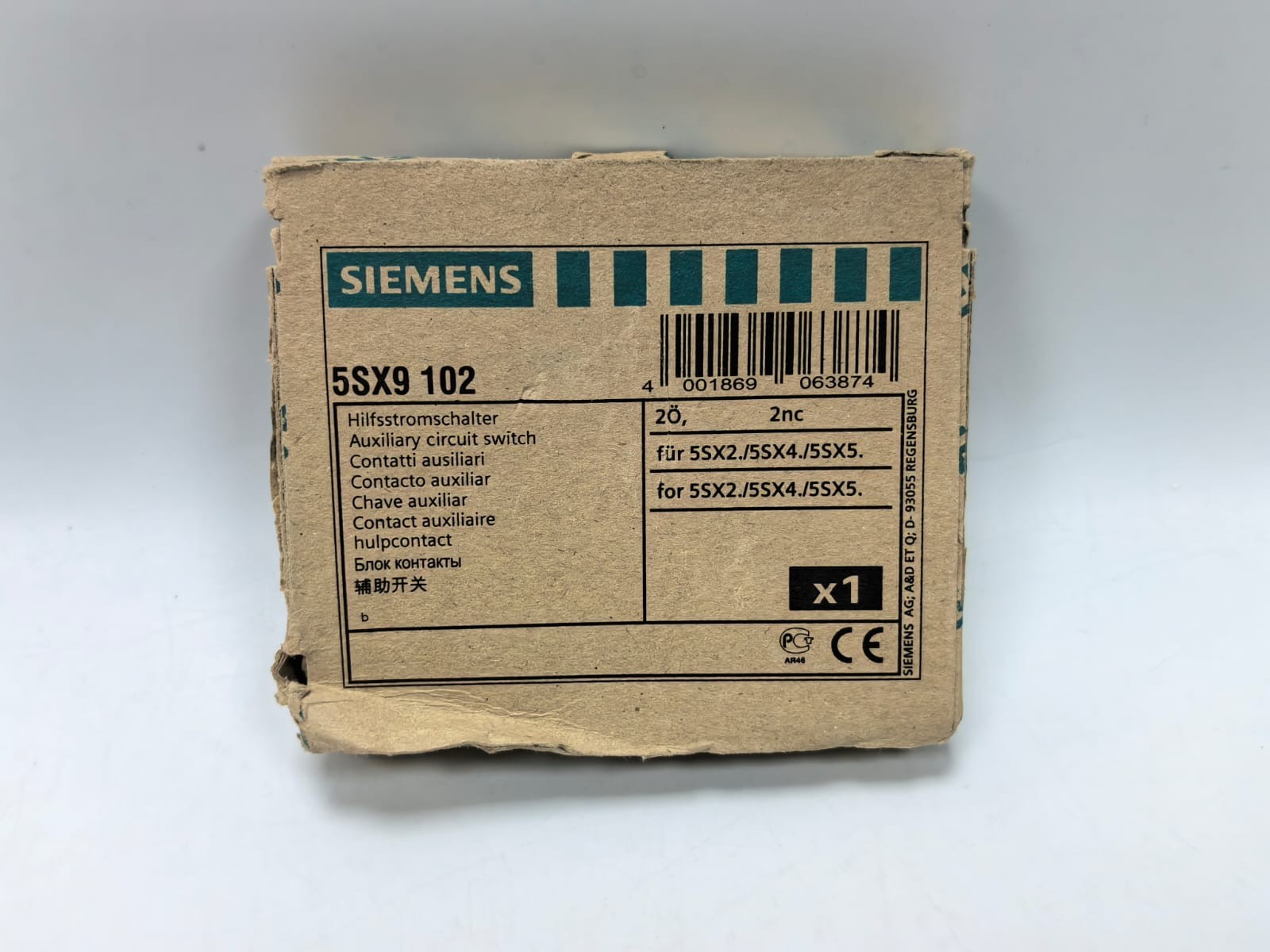 Siemens 5SX9 109 SIEMENS 5SX9 109 AUXILIARY CIRCUIT SWITCH 8