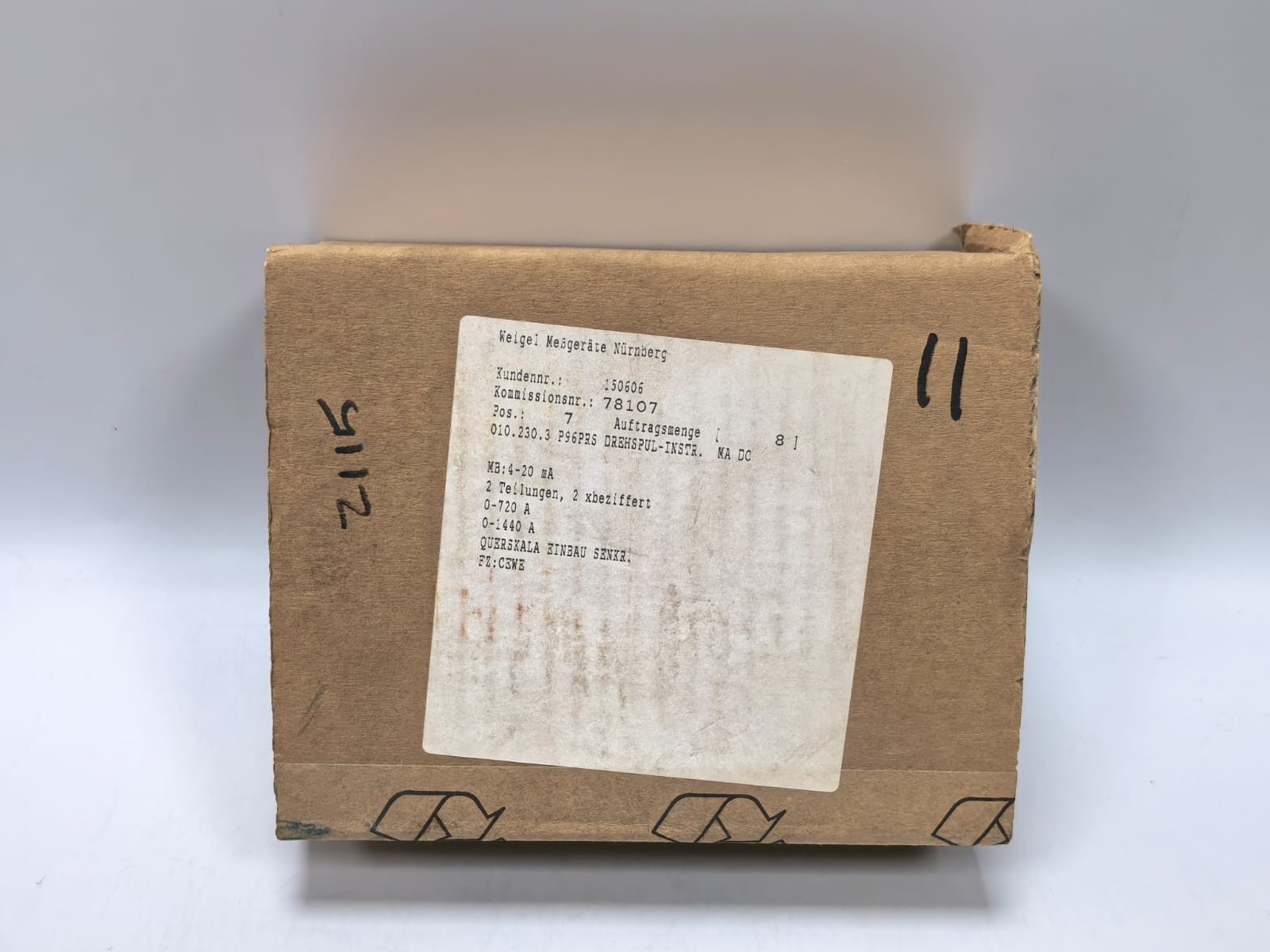 CEWE INSTRUMENT P96PRS CEWE INSTRUMENT P96PRS AMMETER 600V 9